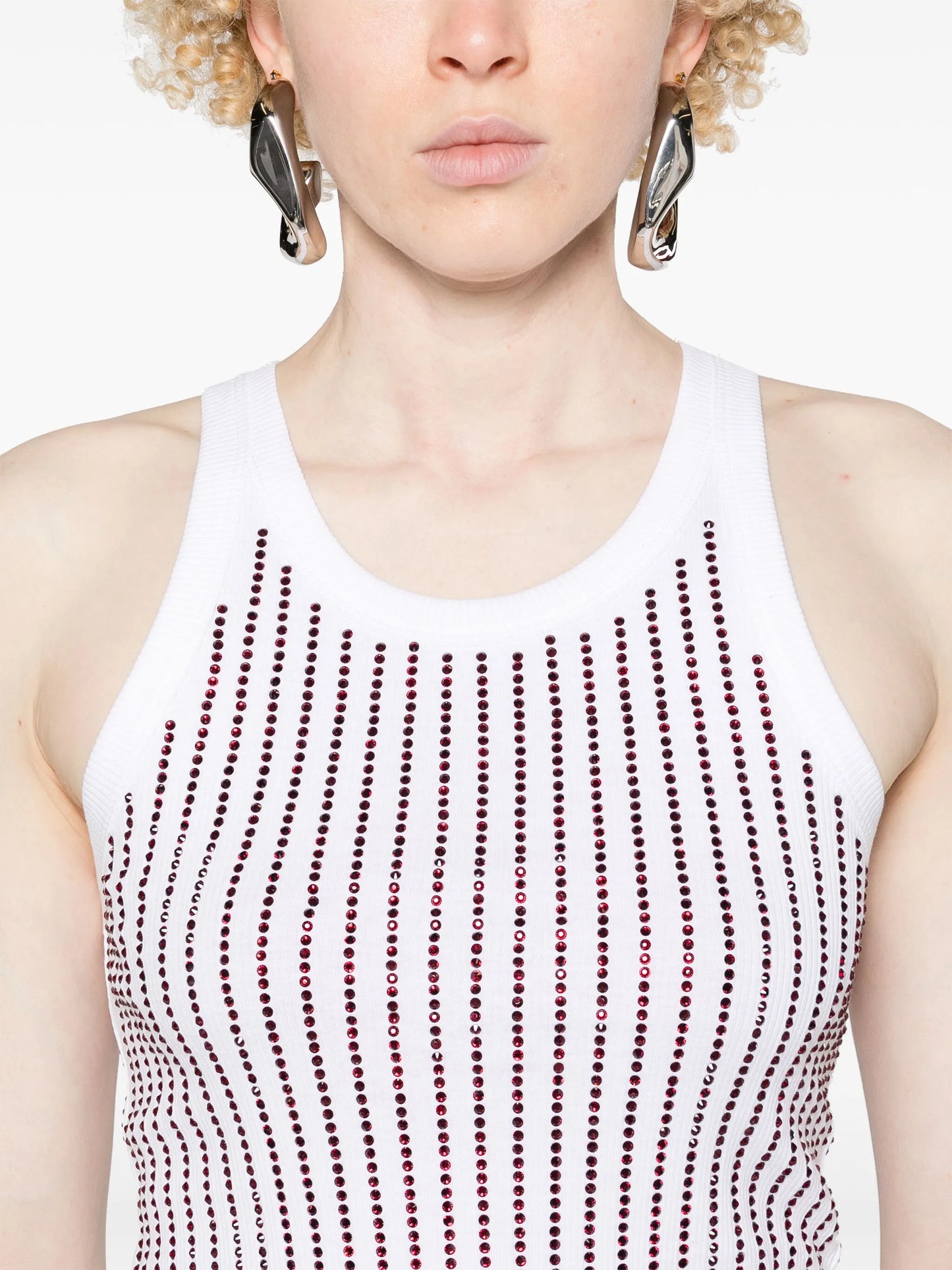 crystal-embellished tank top
