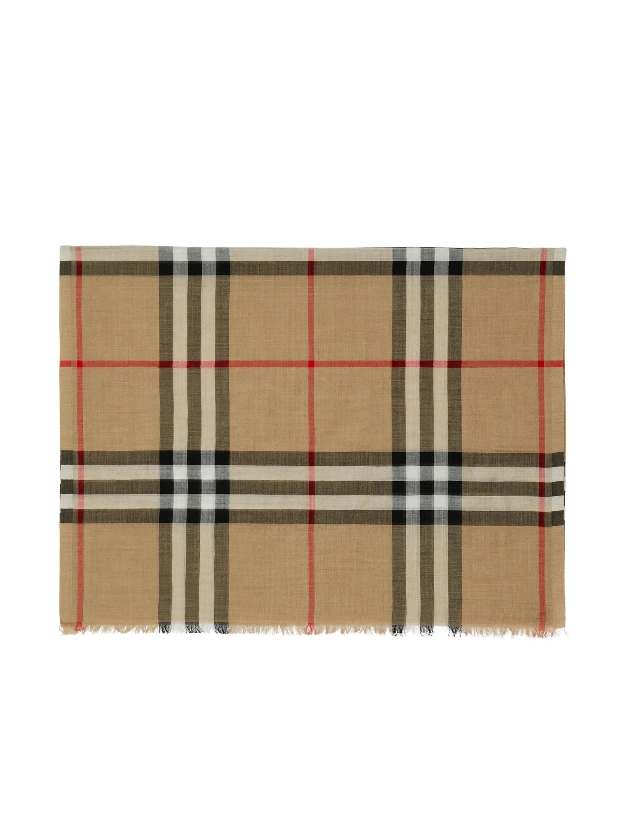 check-print scarf