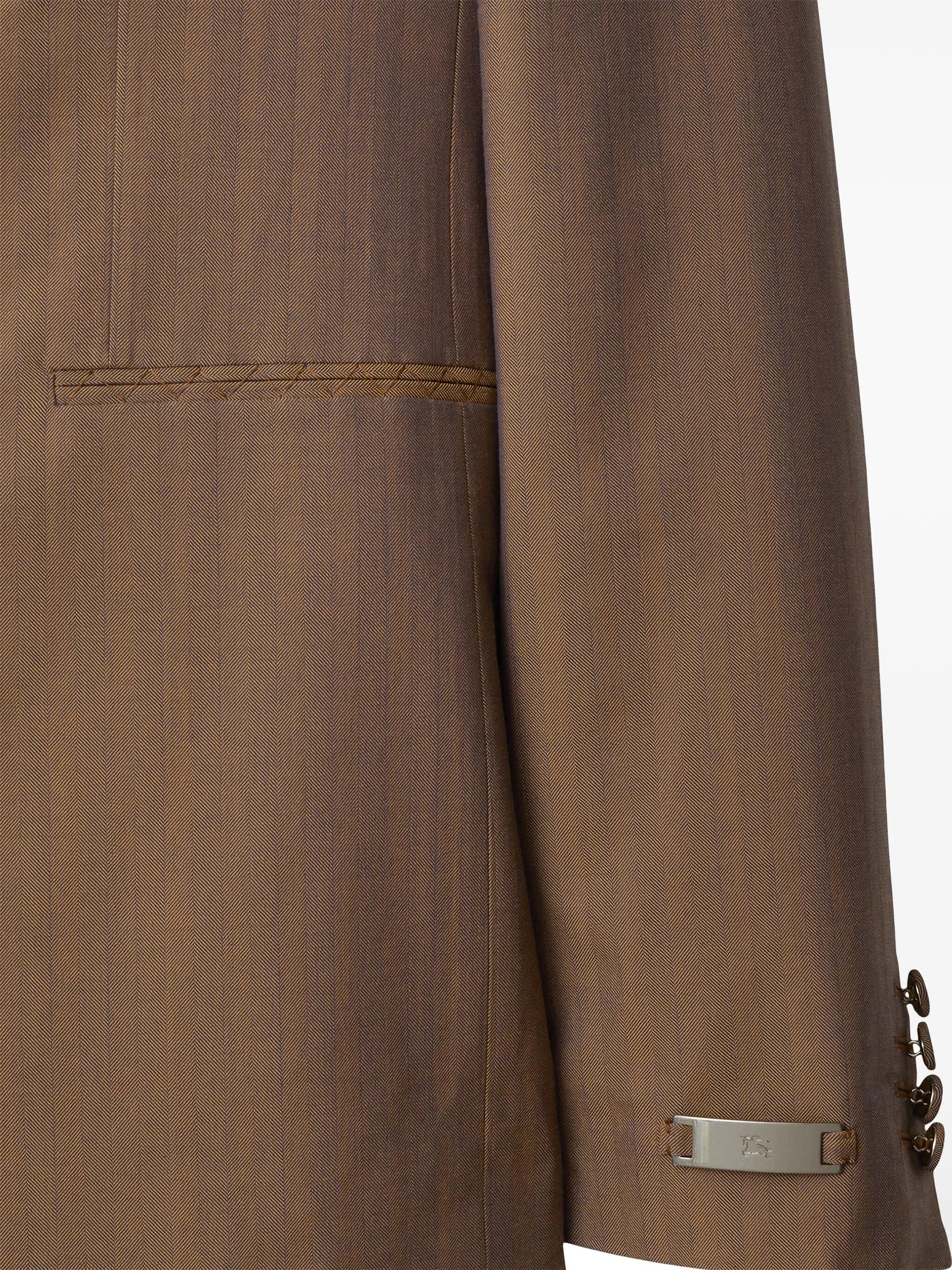 double-breasted wool blazer