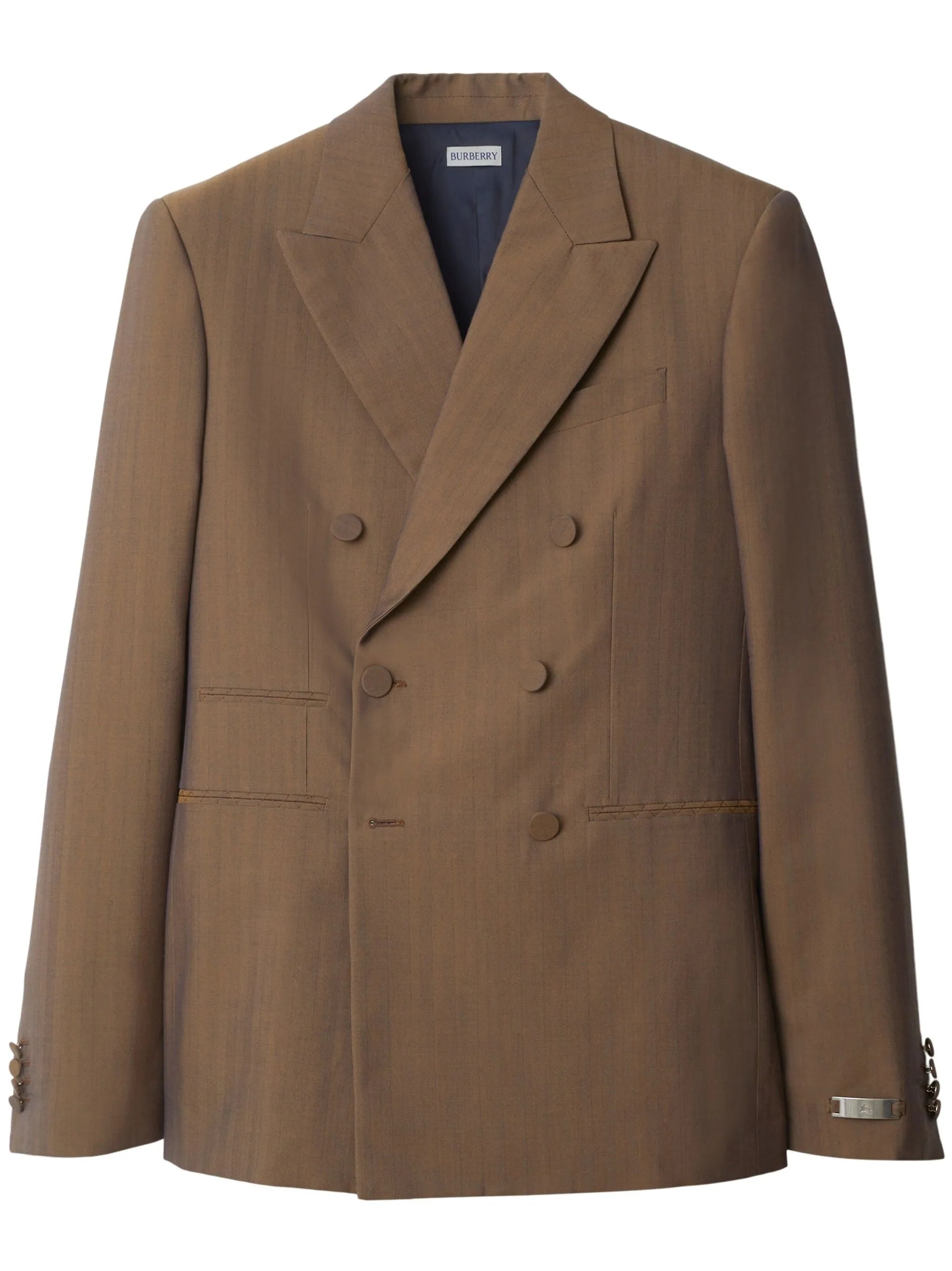 double-breasted wool blazer