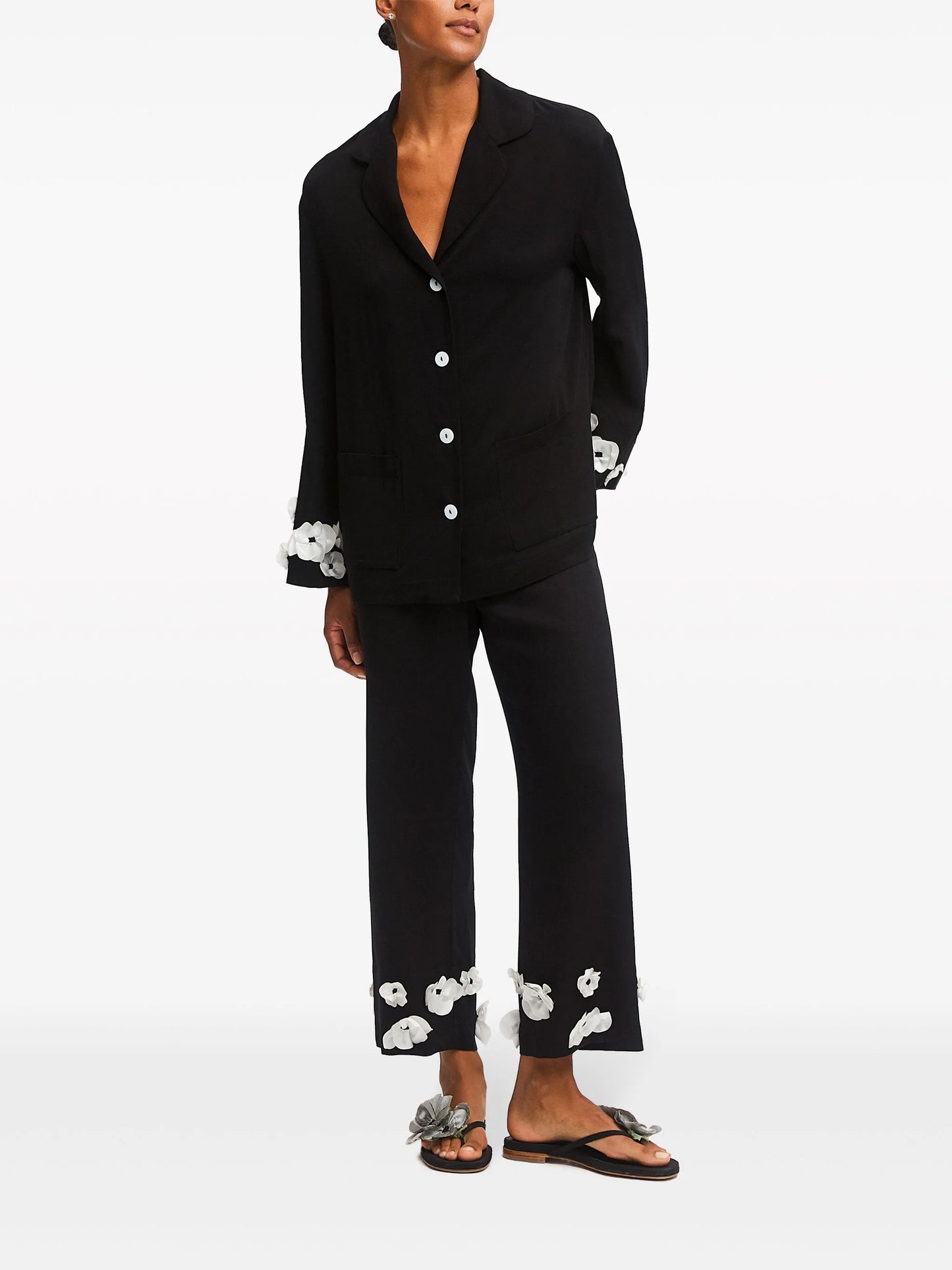The Bloom Party silk pyjamas