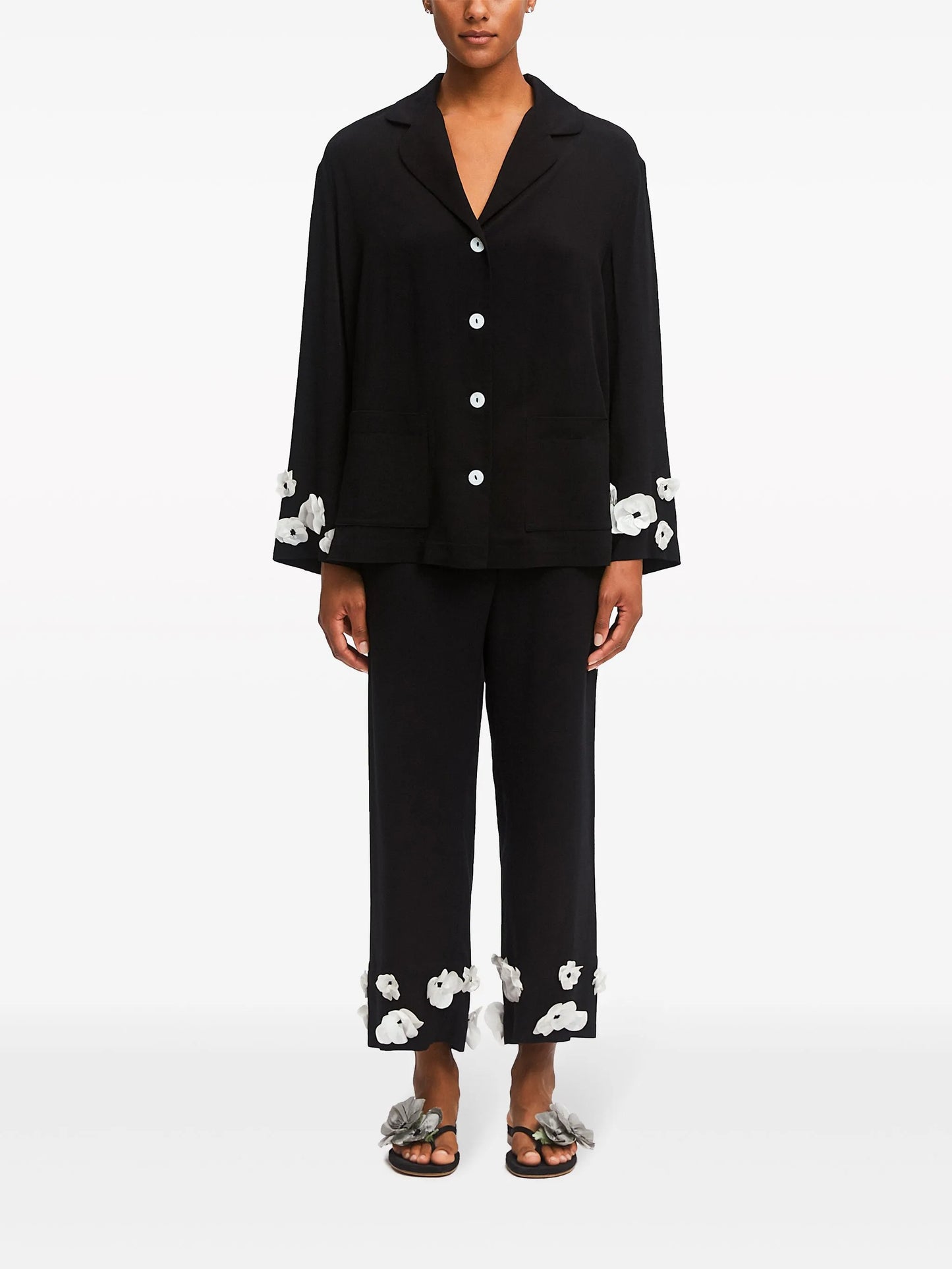 The Bloom Party silk pyjamas