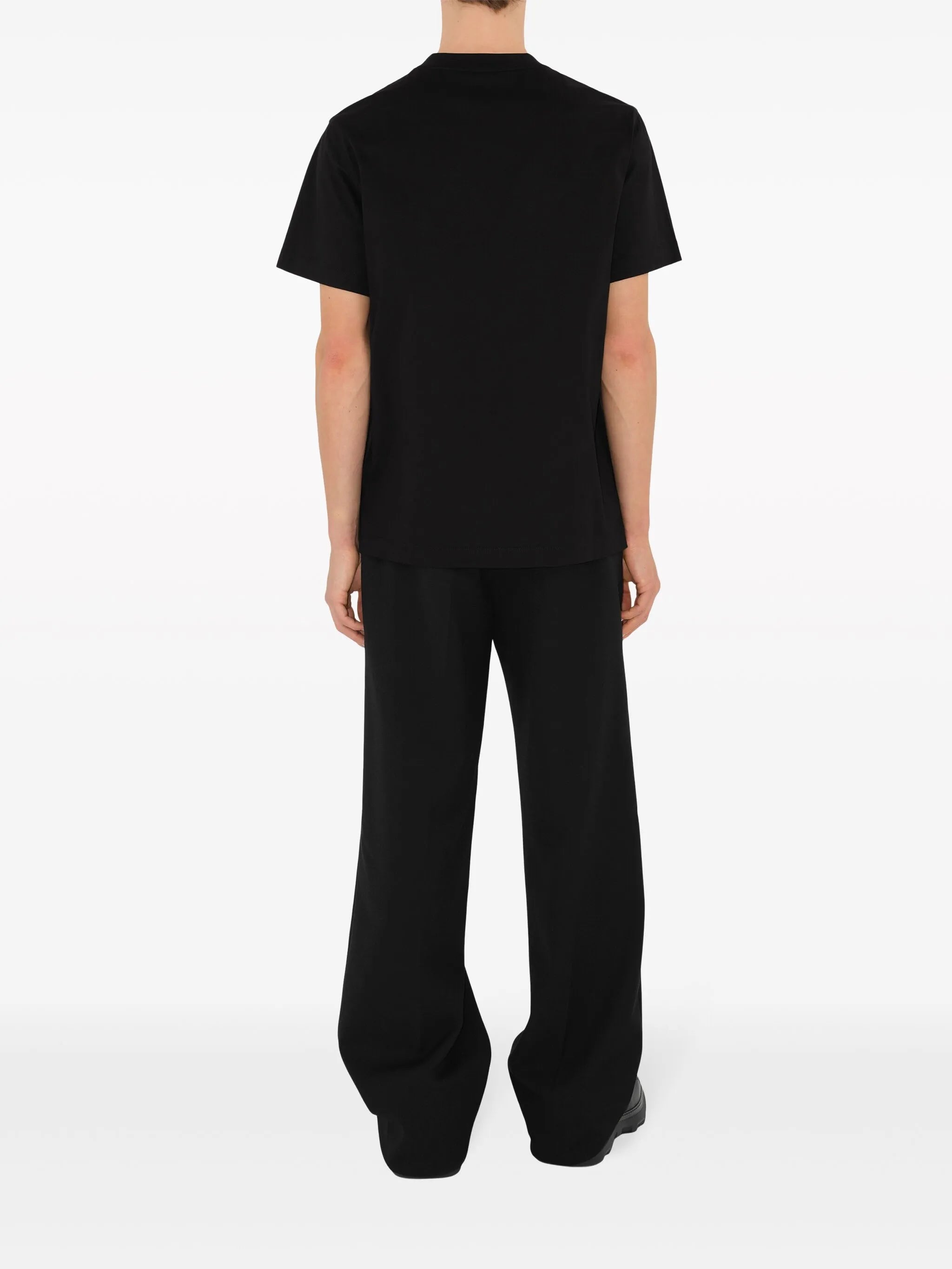 embroidered cotton T-shirt