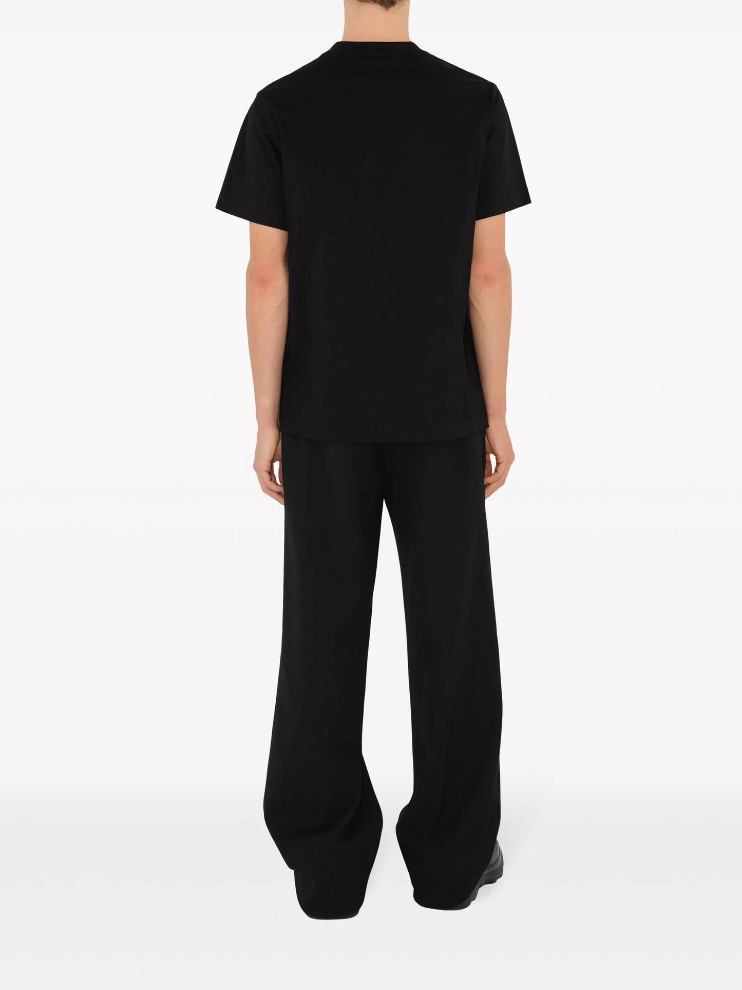 embroidered cotton T-shirt