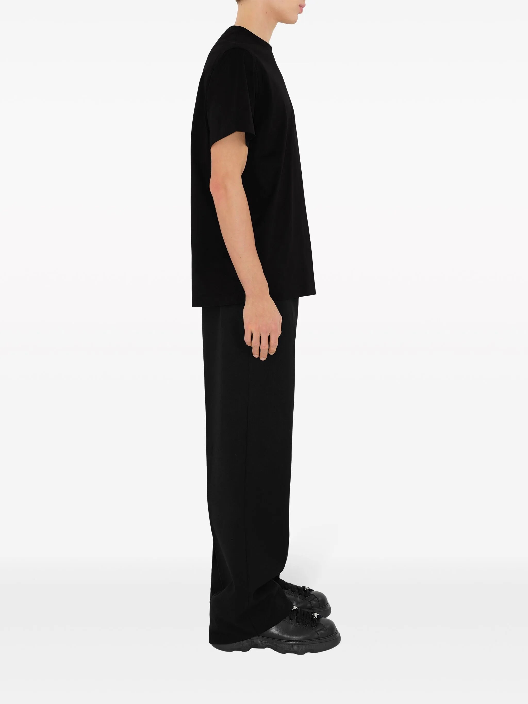 embroidered cotton T-shirt