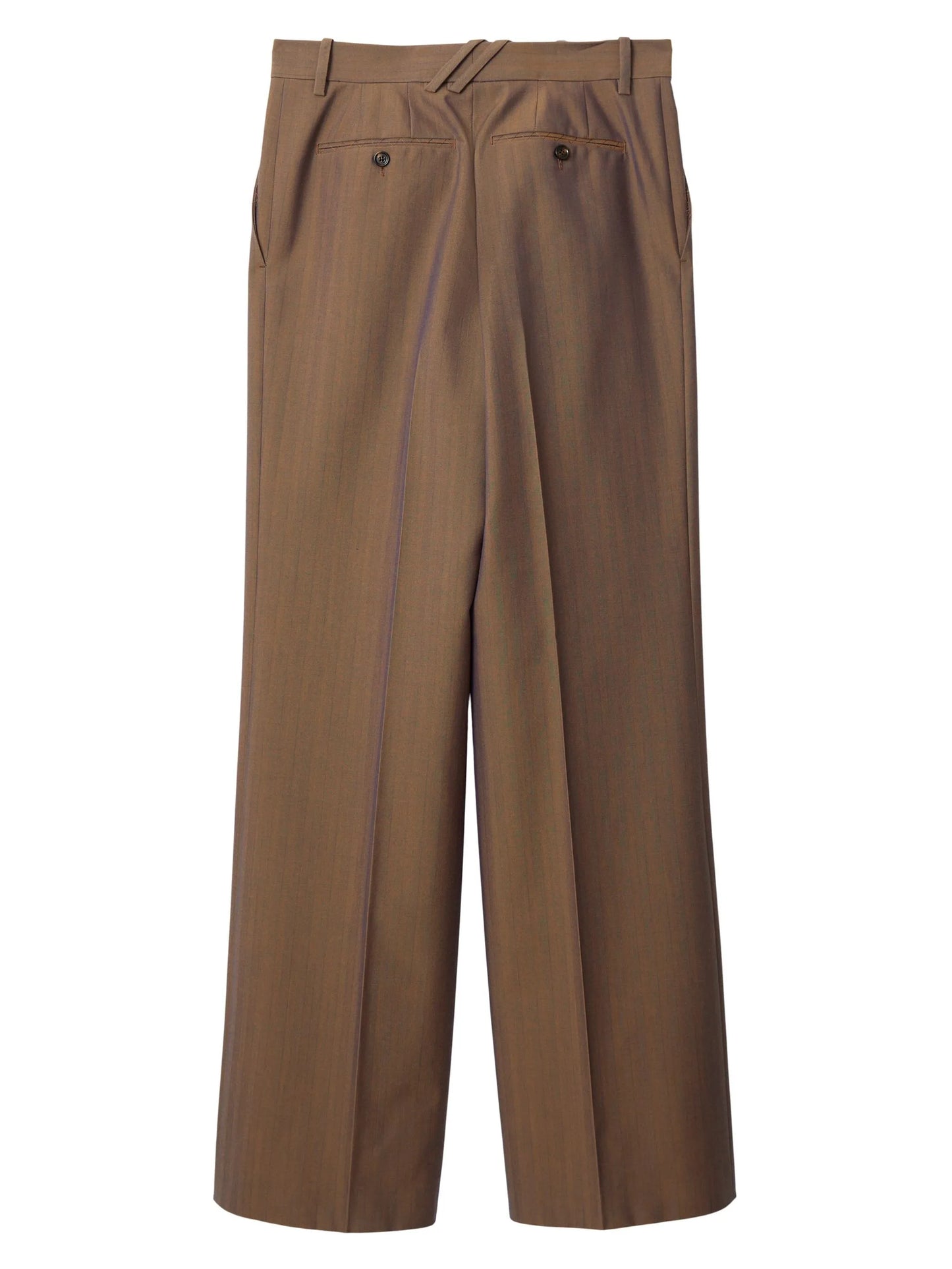 striped straight-leg trousers