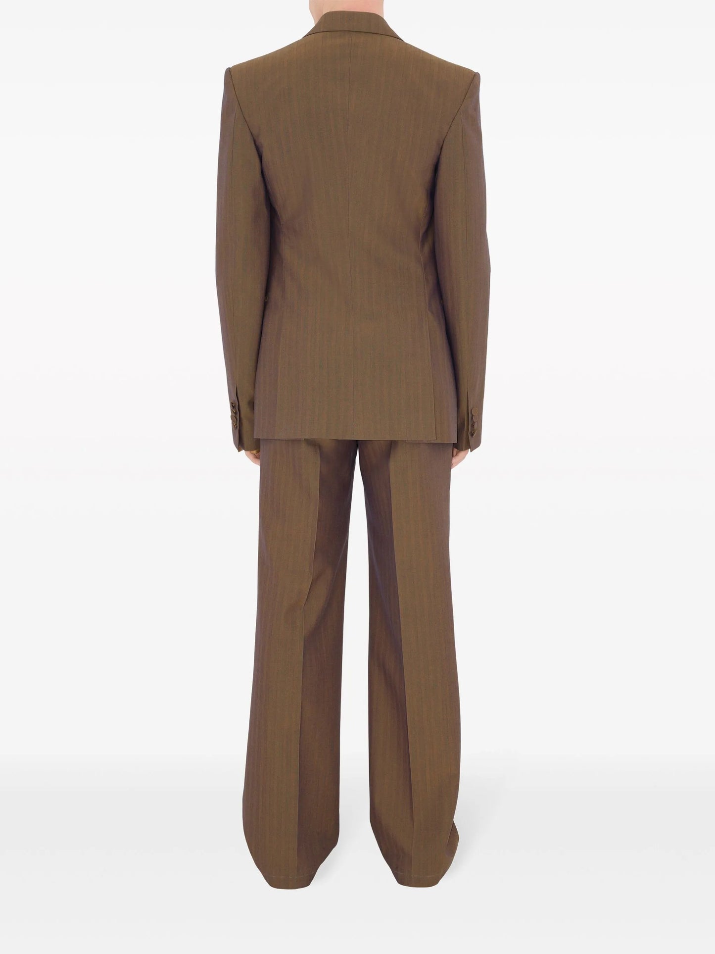 striped straight-leg trousers