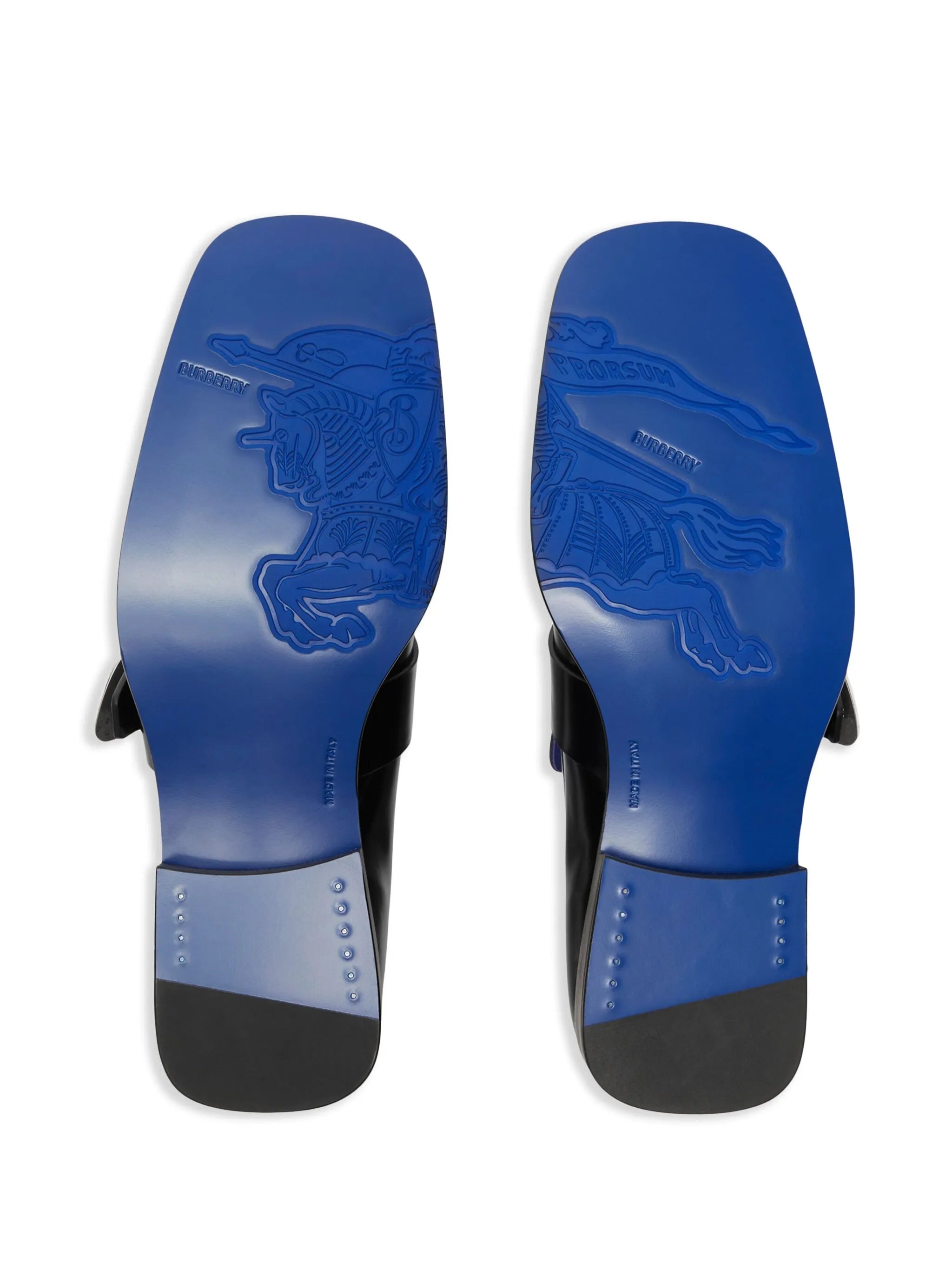 Shield leather loafers