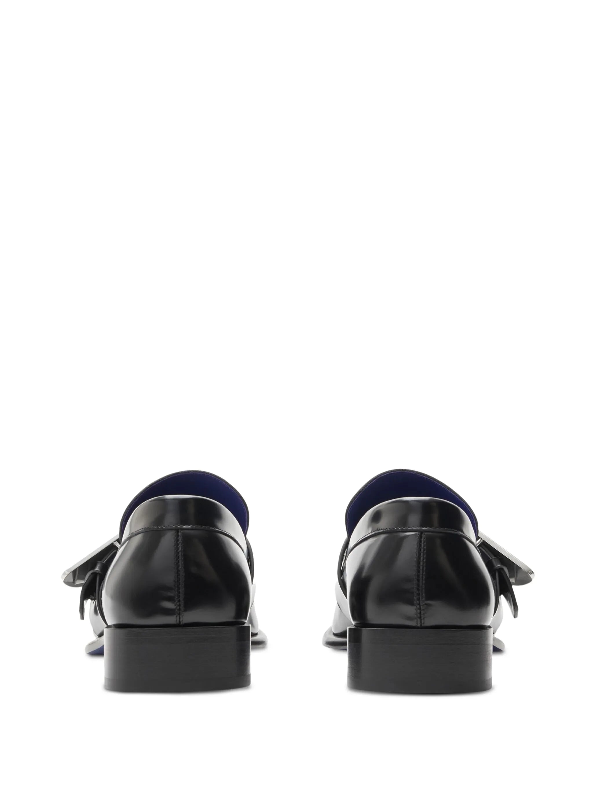 Shield leather loafers