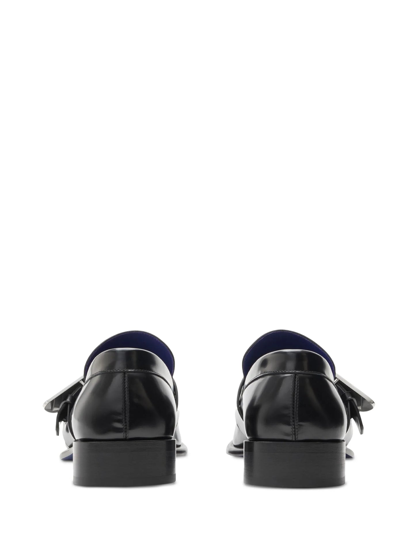 Shield leather loafers