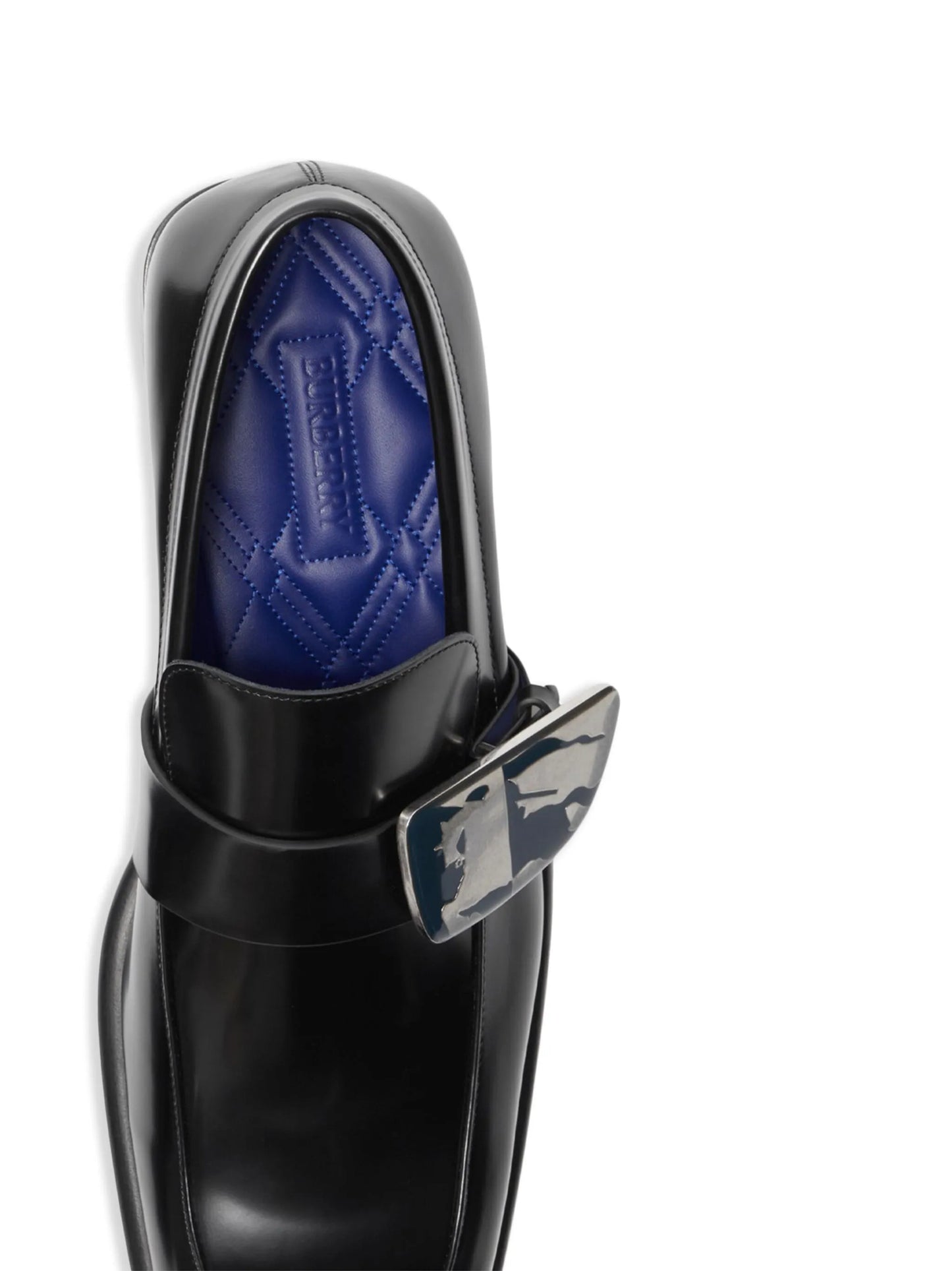 Shield leather loafers