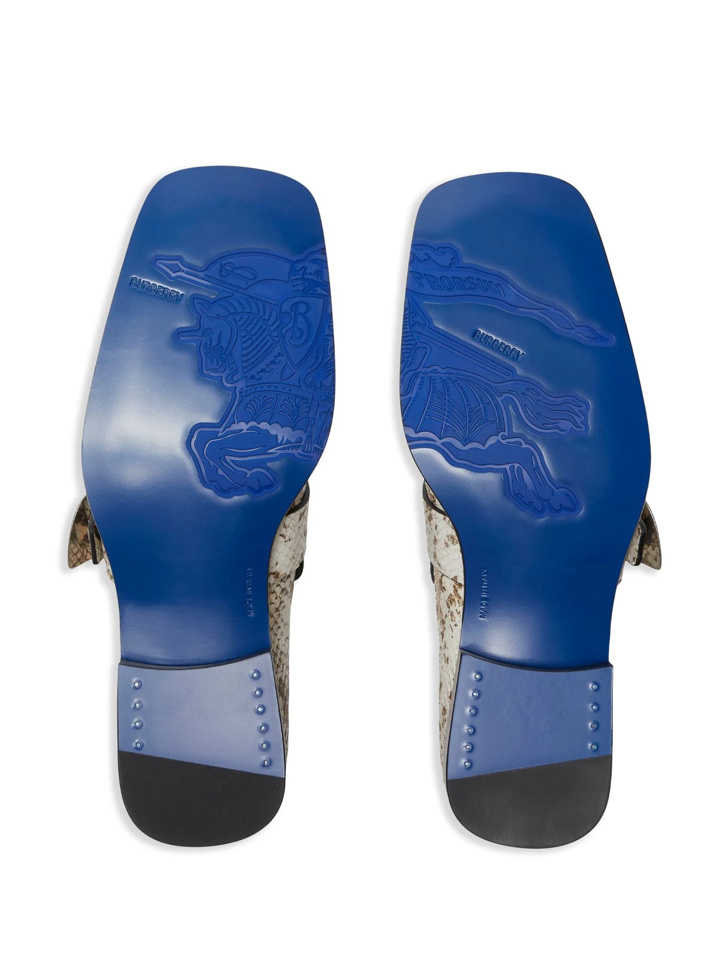 Shield python-print loafers