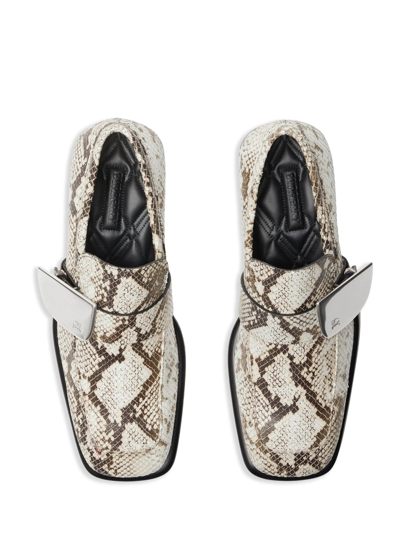 Shield python-print loafers