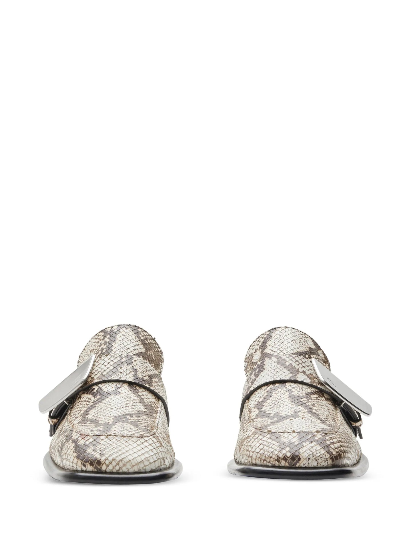 Shield python-print loafers