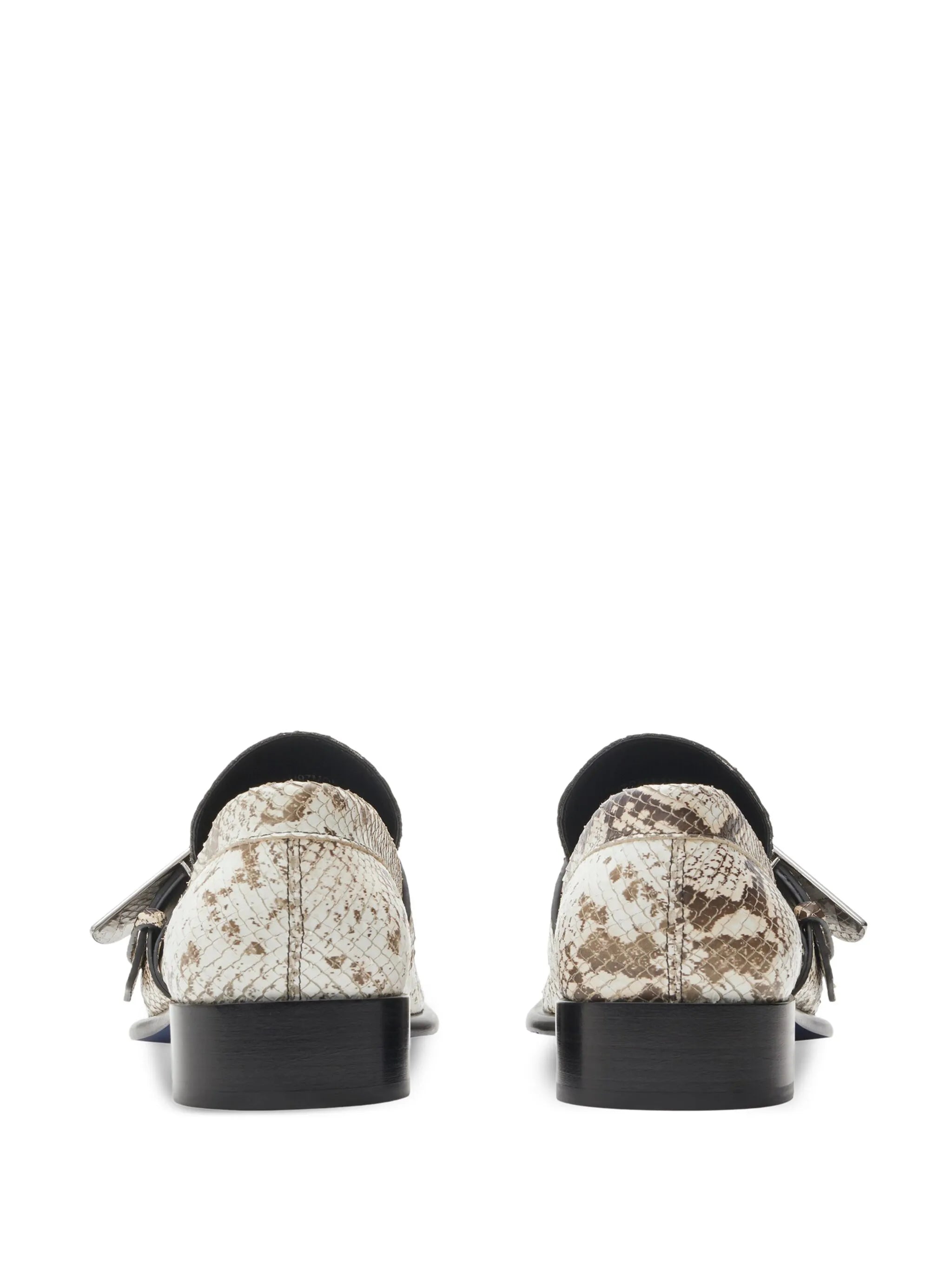 Shield python-print loafers