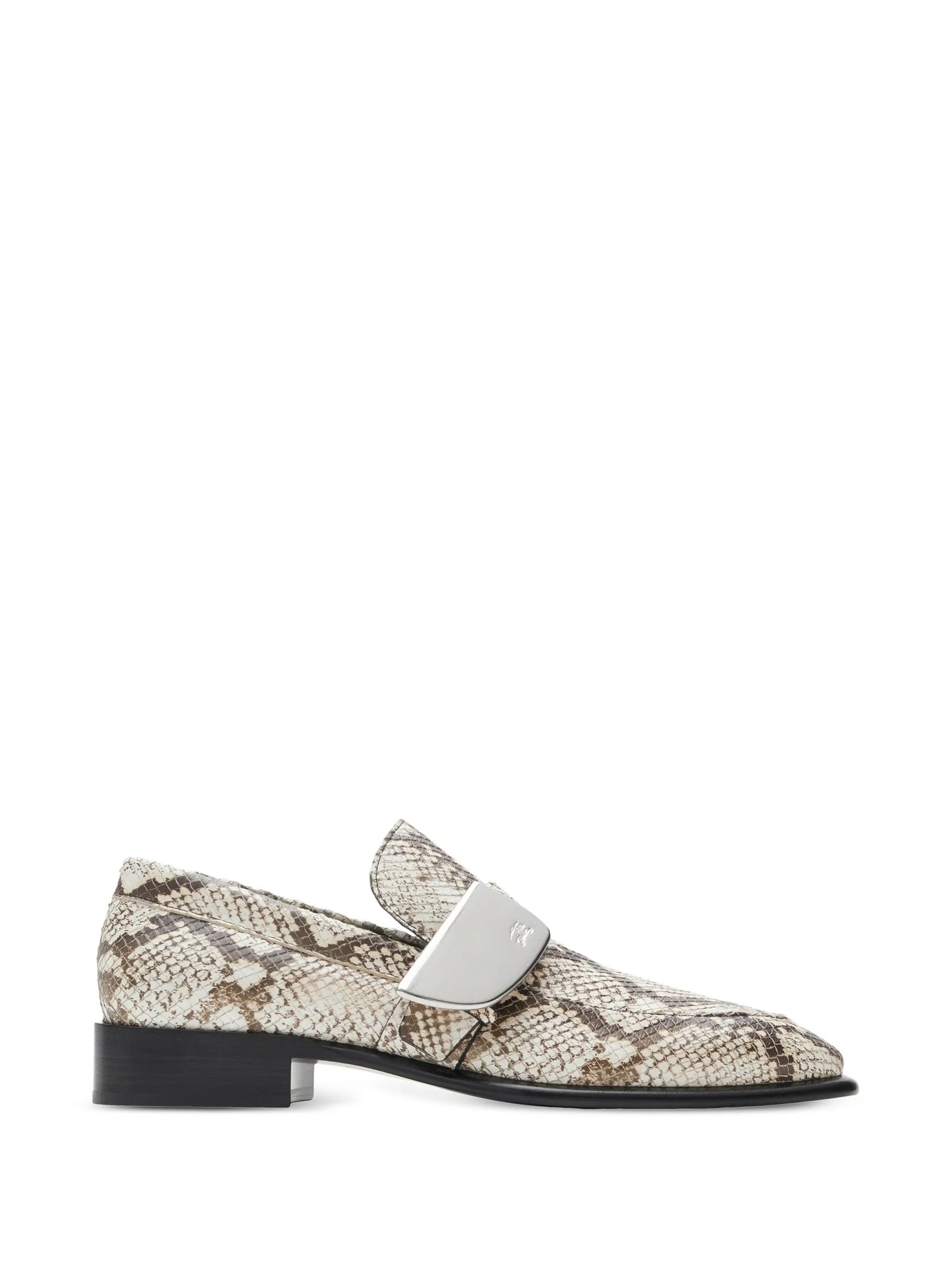 Shield python-print loafers