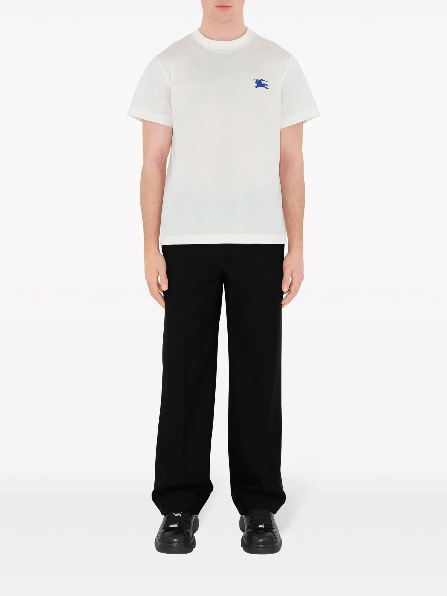 logo-embroidered cotton T-shirt