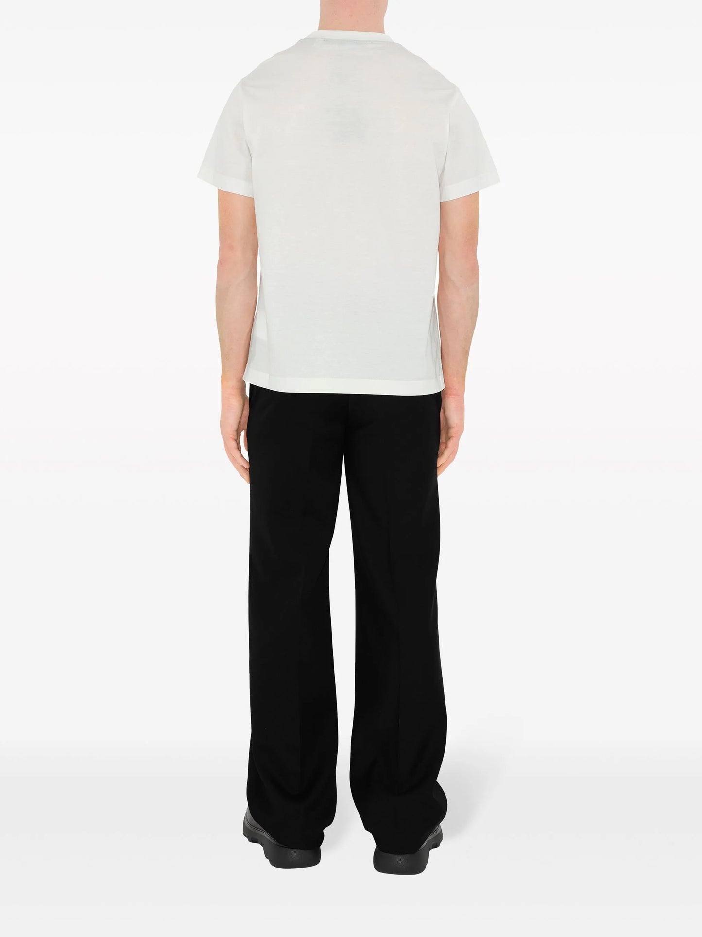 logo-embroidered cotton T-shirt