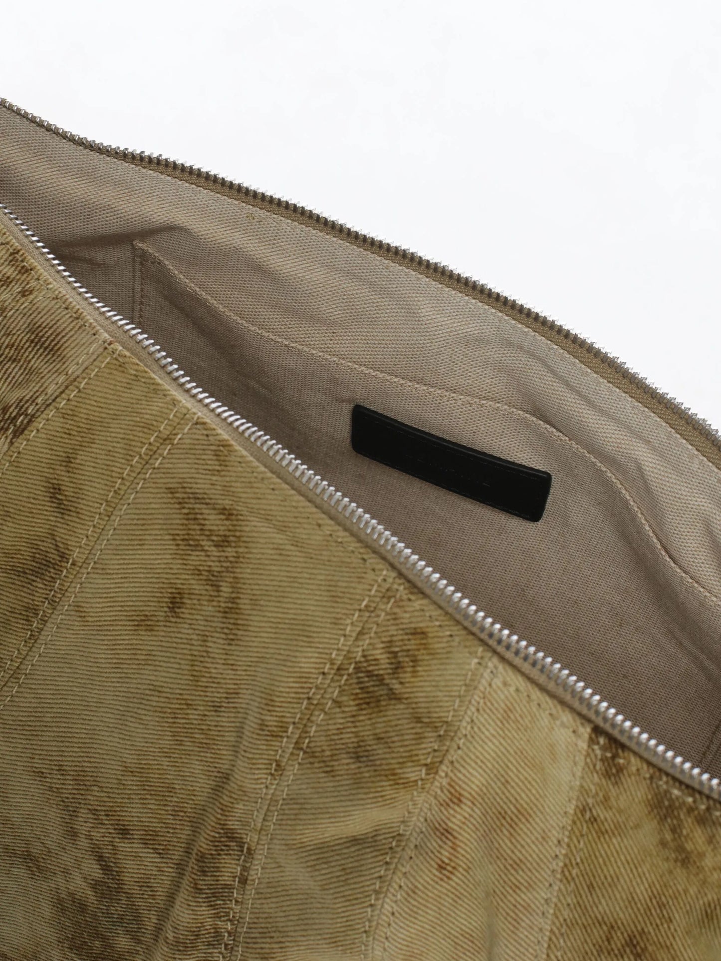 large Croissant denim shoulder bag