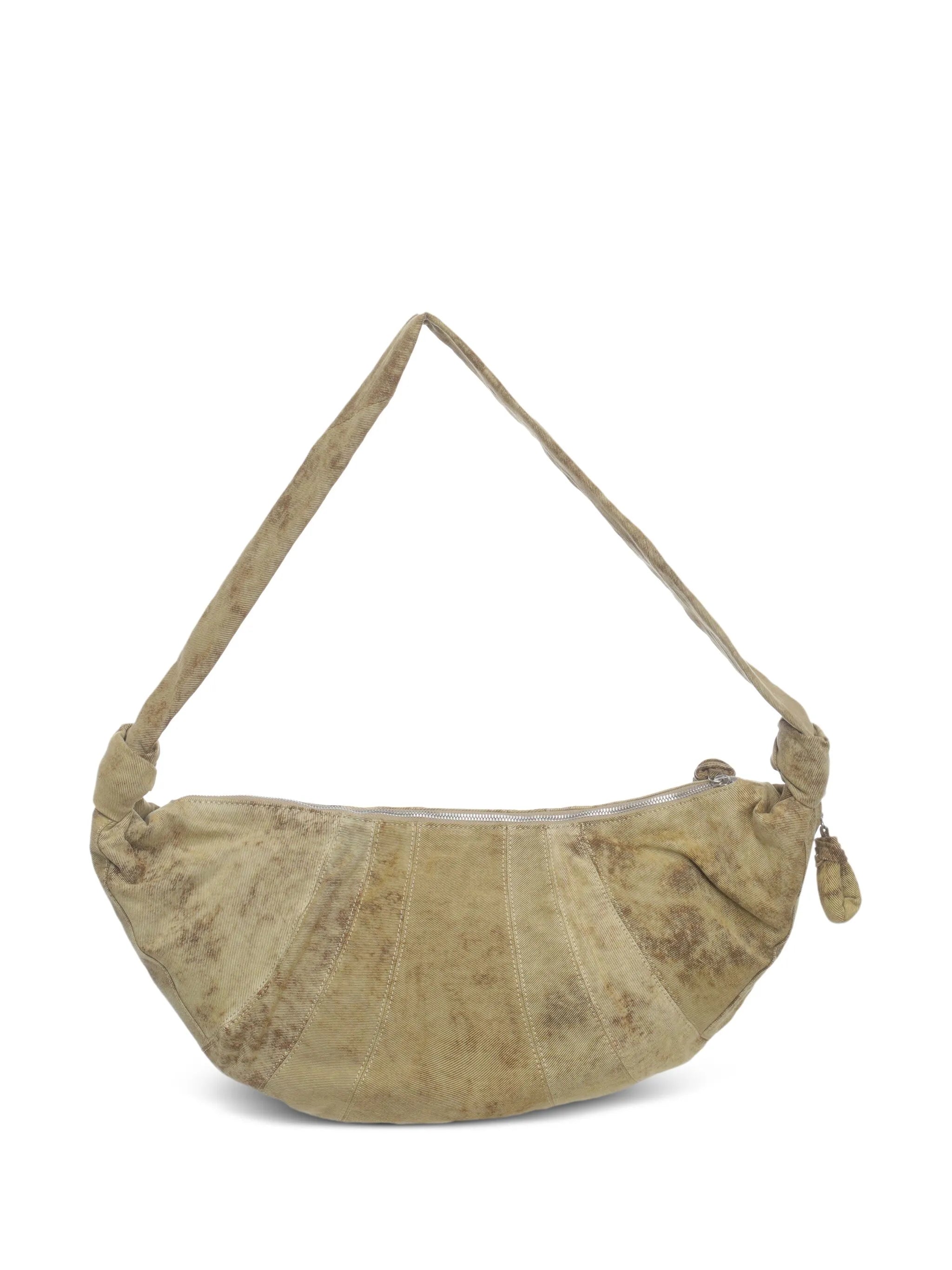 large Croissant denim shoulder bag