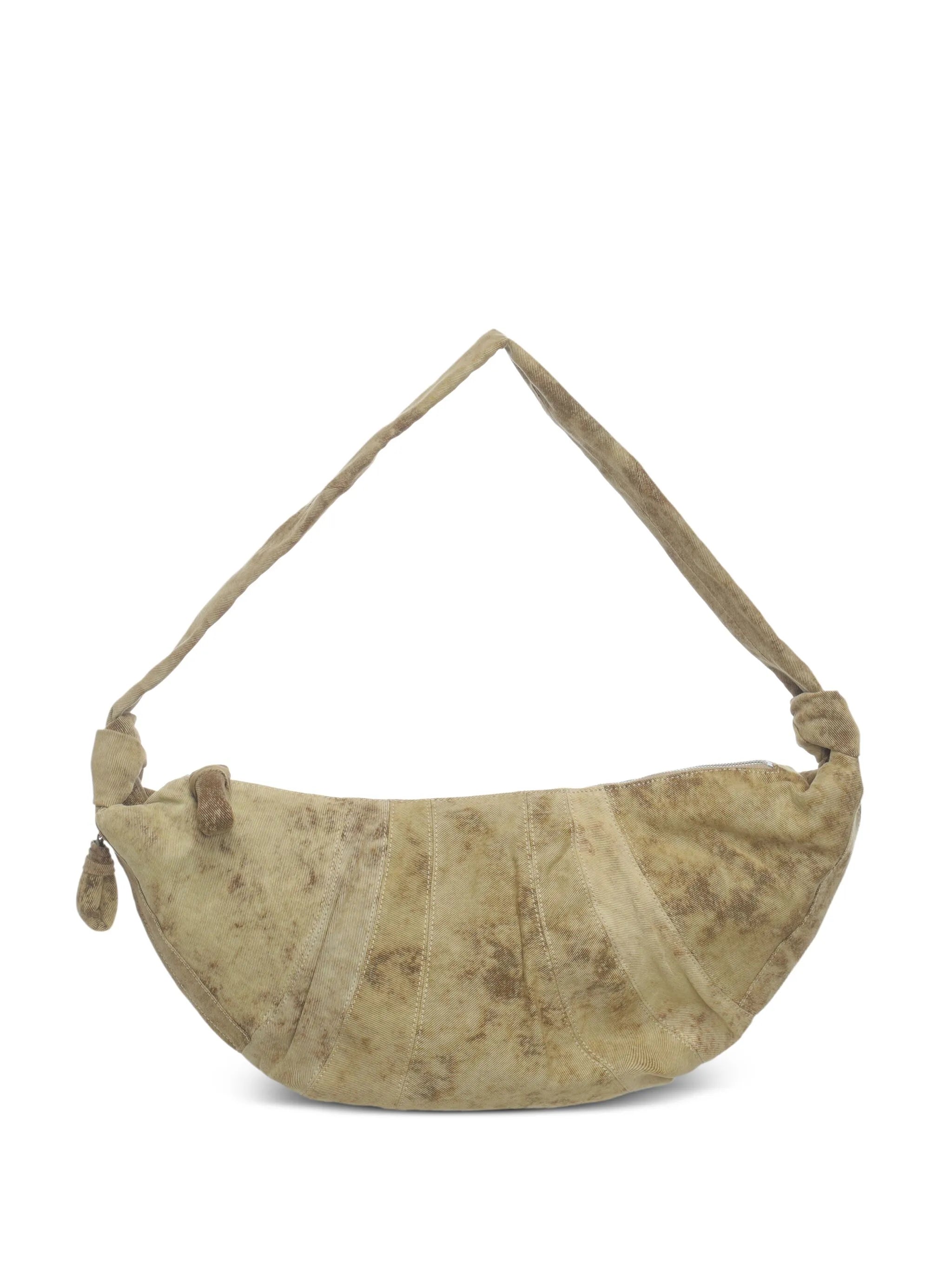 large Croissant denim shoulder bag