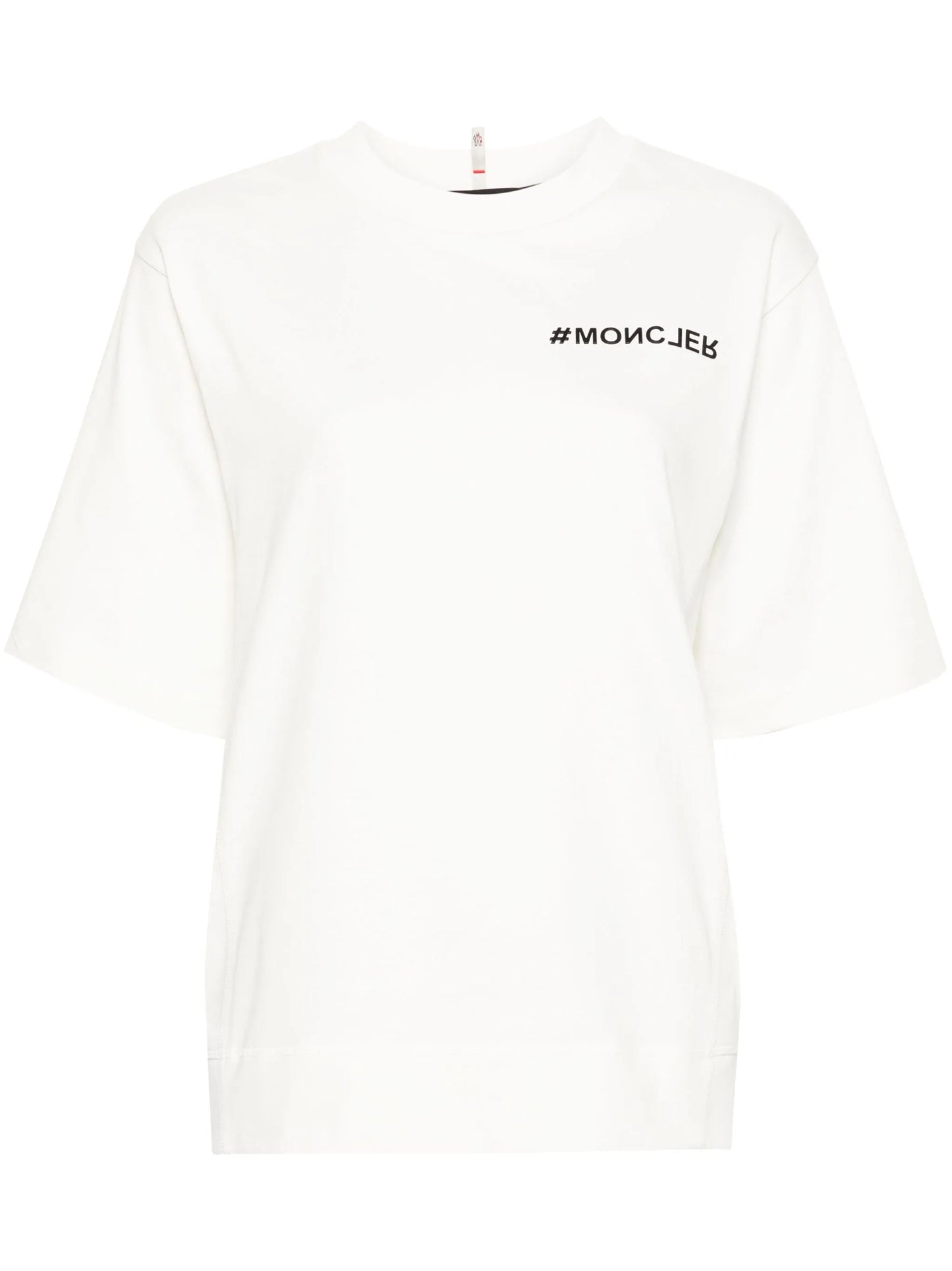 logo-embossed cotton T-shirt