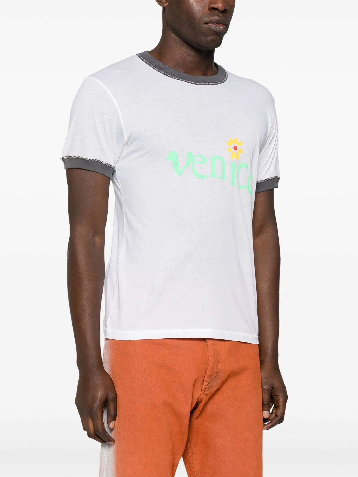 slogan-print cotton T-shirt