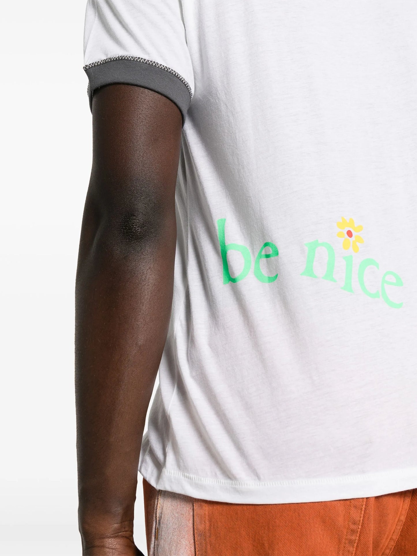 slogan-print cotton T-shirt