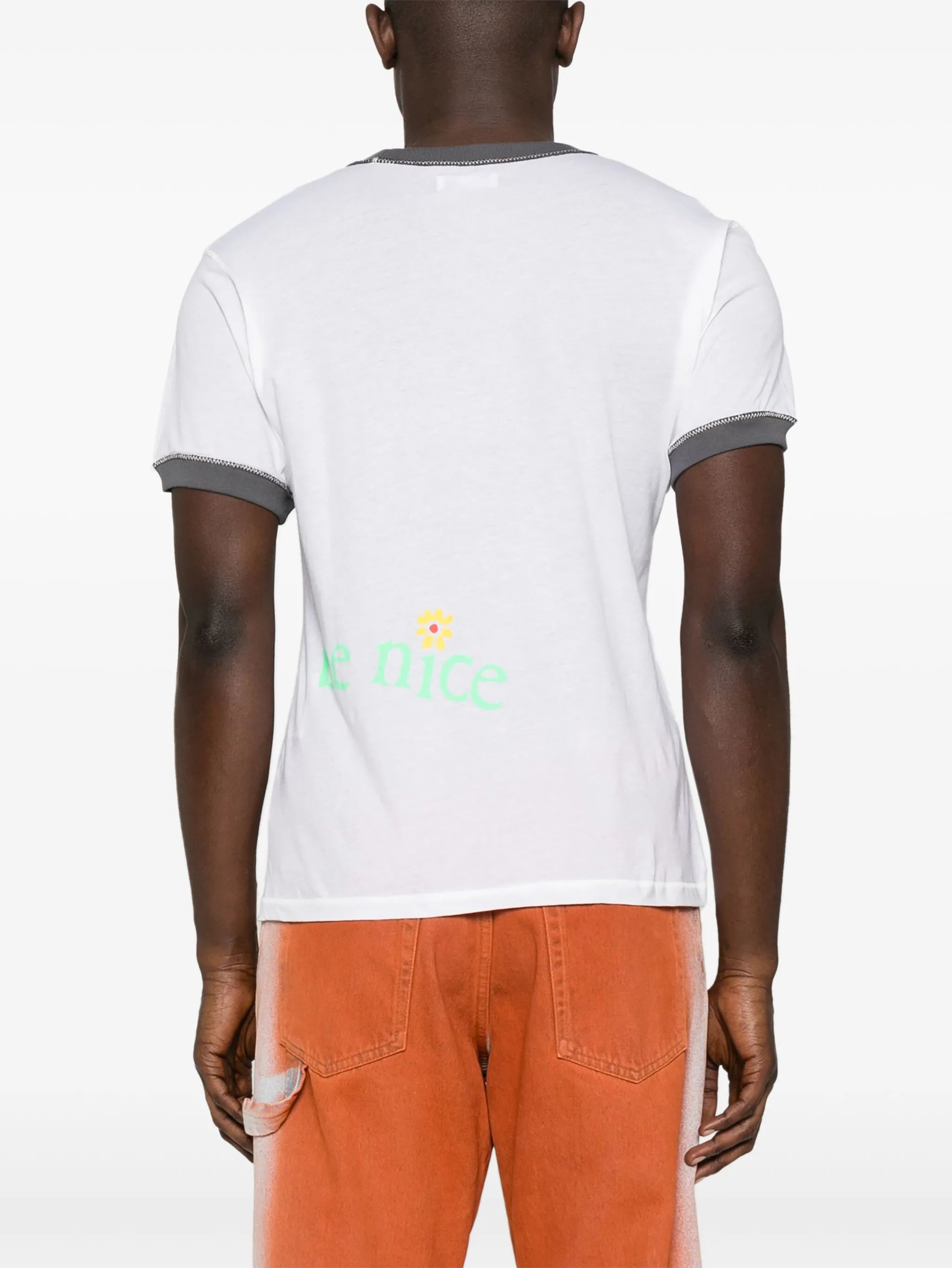 slogan-print cotton T-shirt