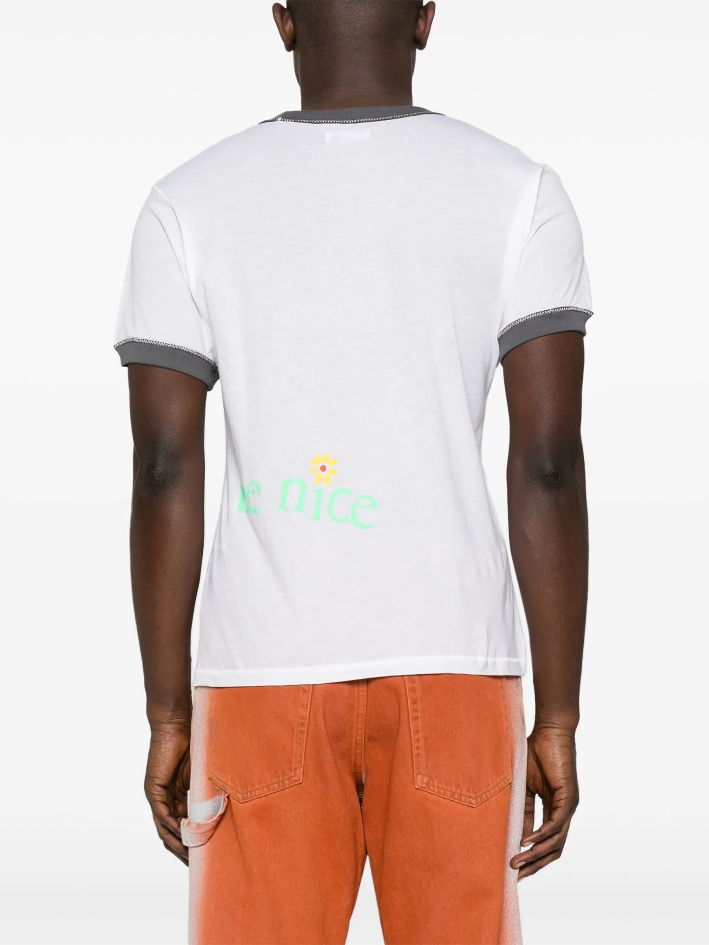 slogan-print cotton T-shirt