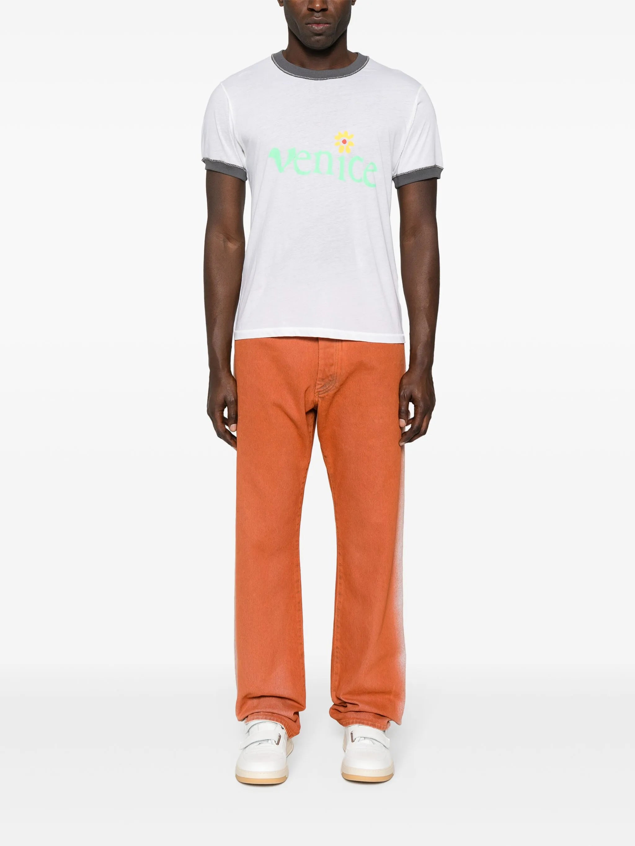 slogan-print cotton T-shirt