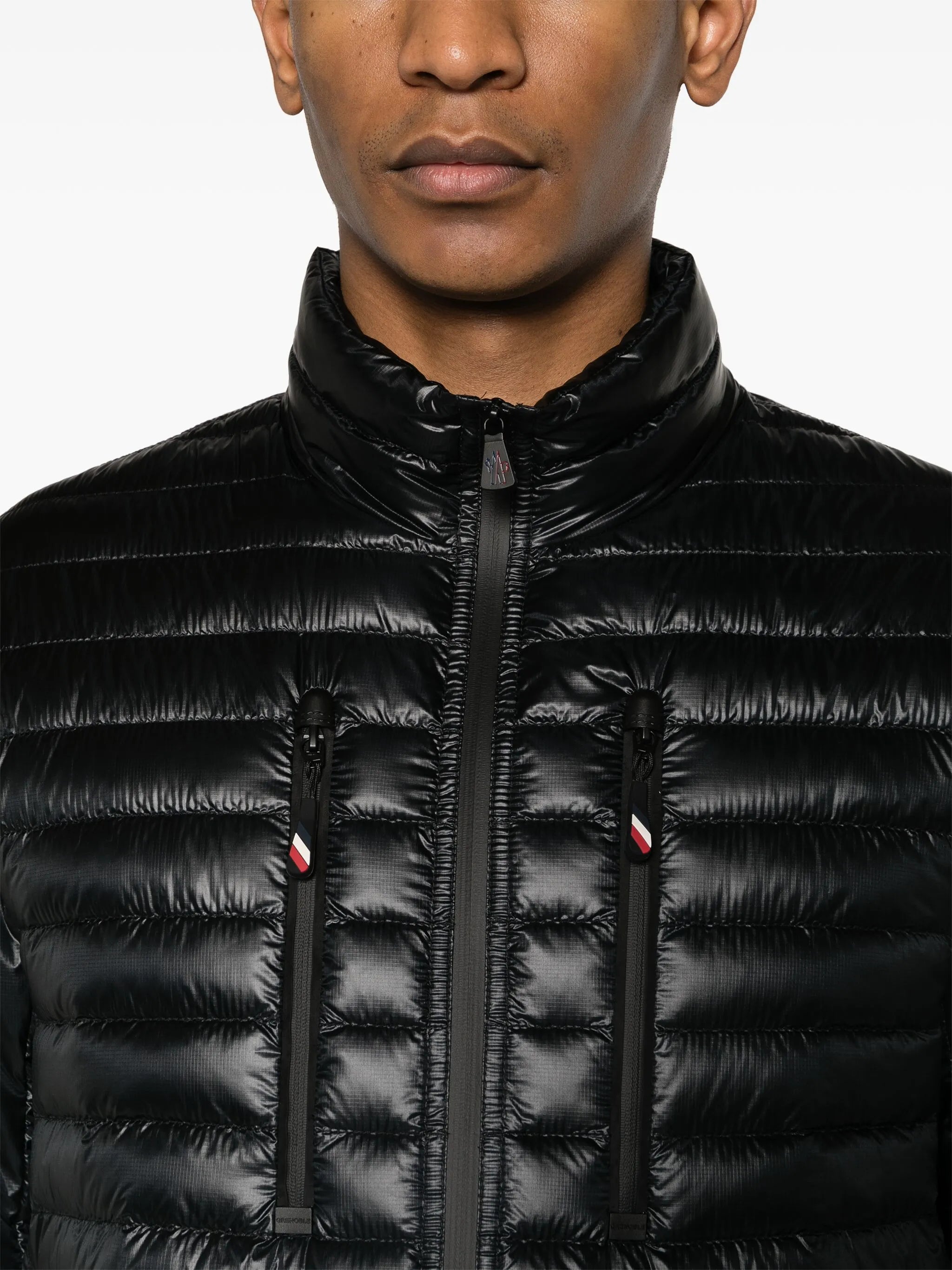 high-shine padded jacket