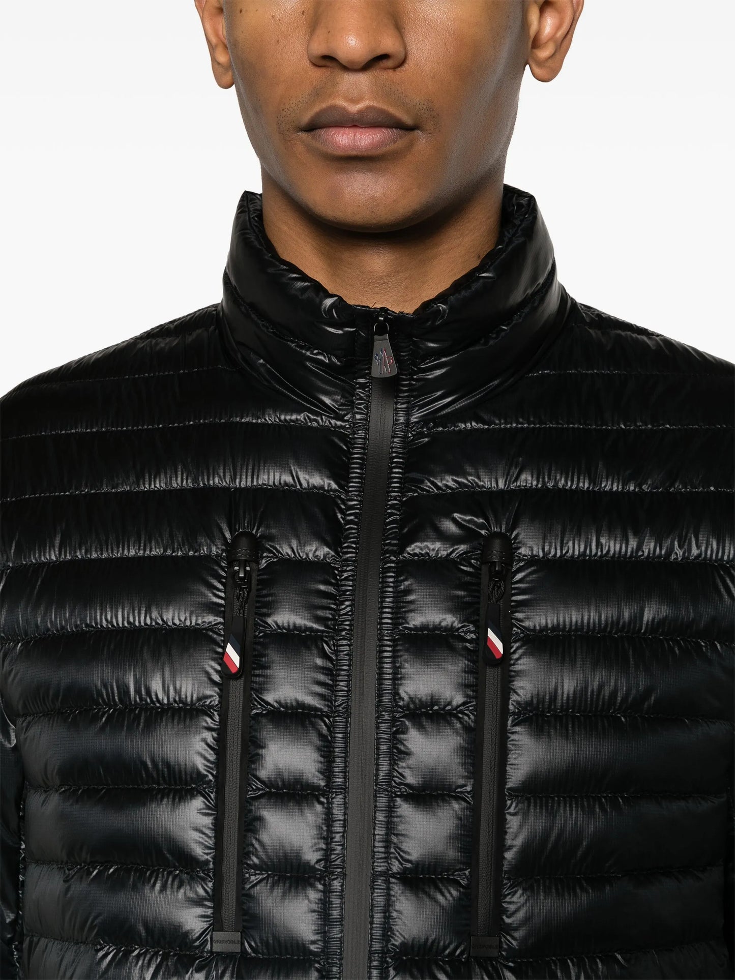 high-shine padded jacket