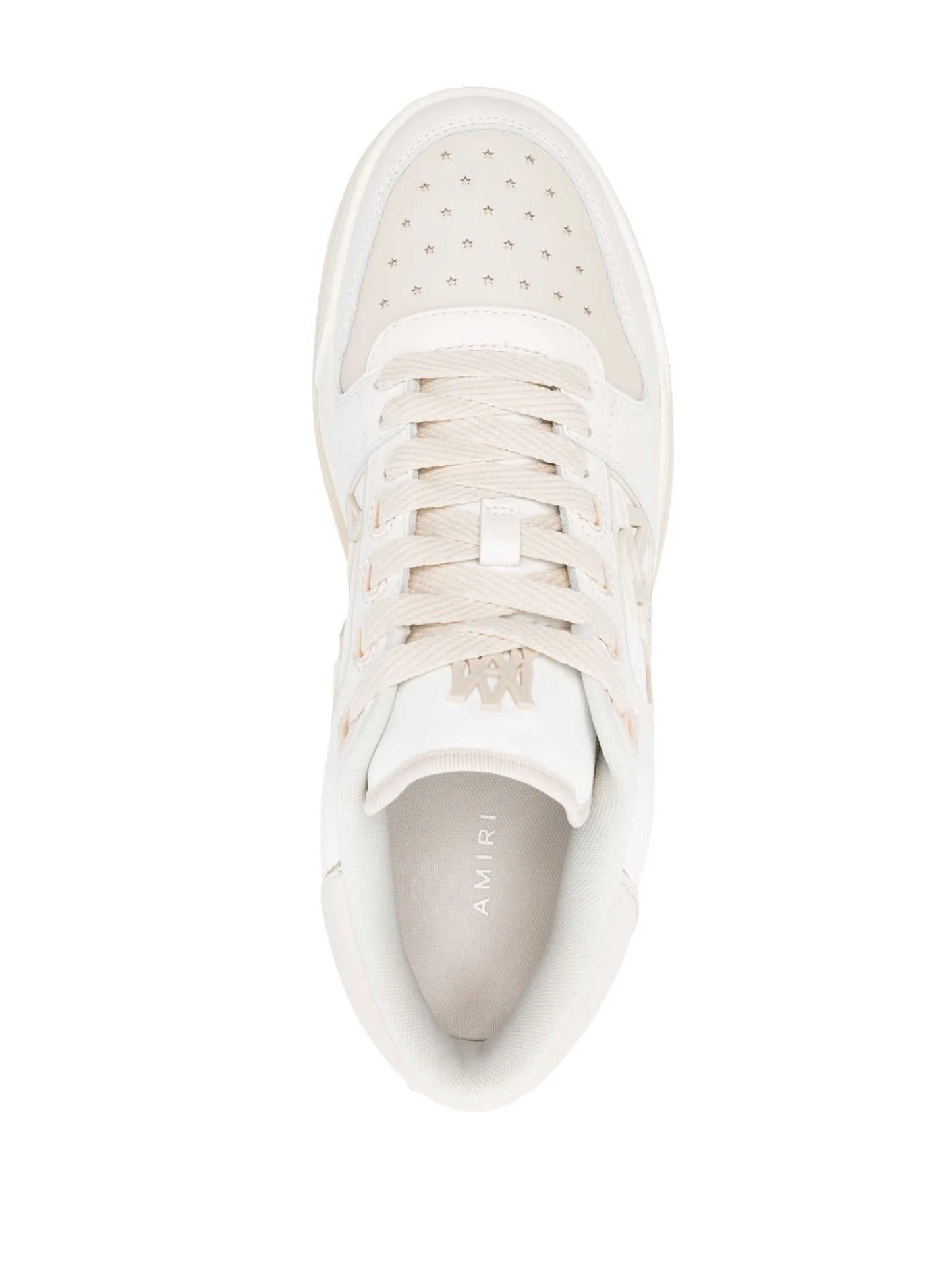 logo-embossed leather sneakers