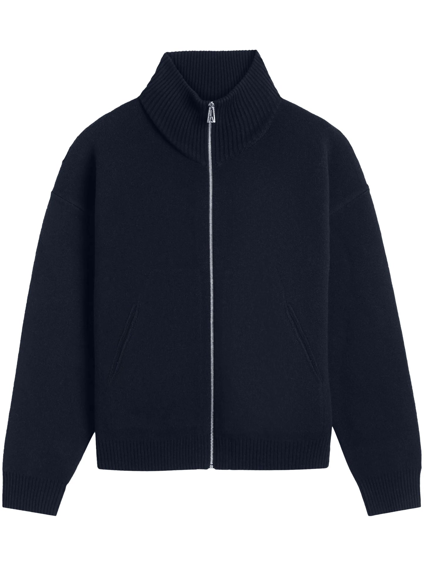 Core wool-blend zipped cardigan