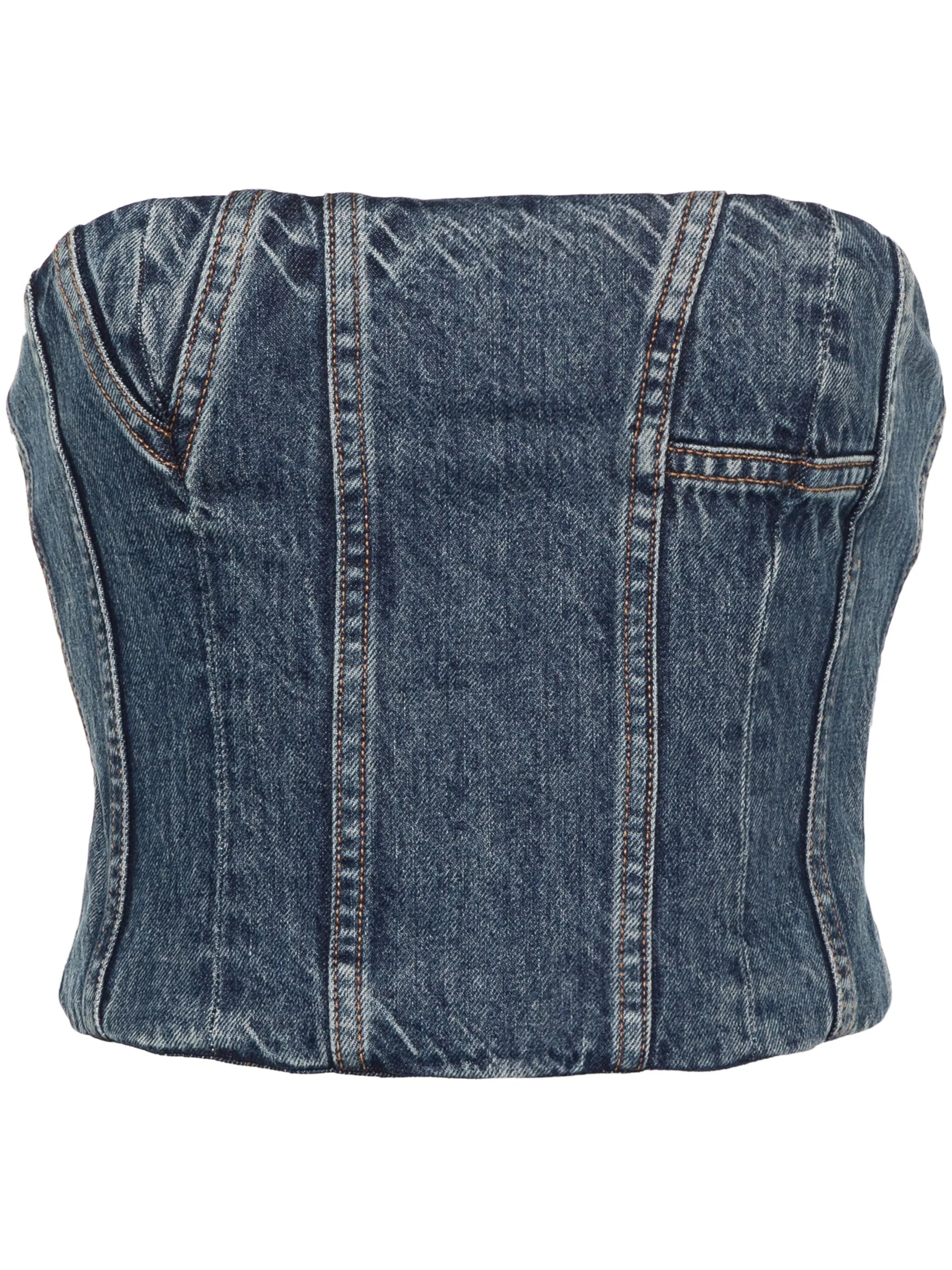 MA bustier crop top