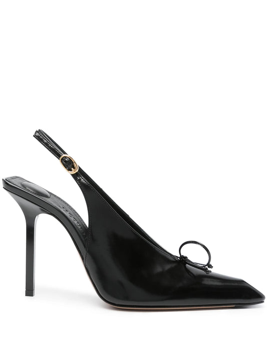 100mm Cubisto leather pumps