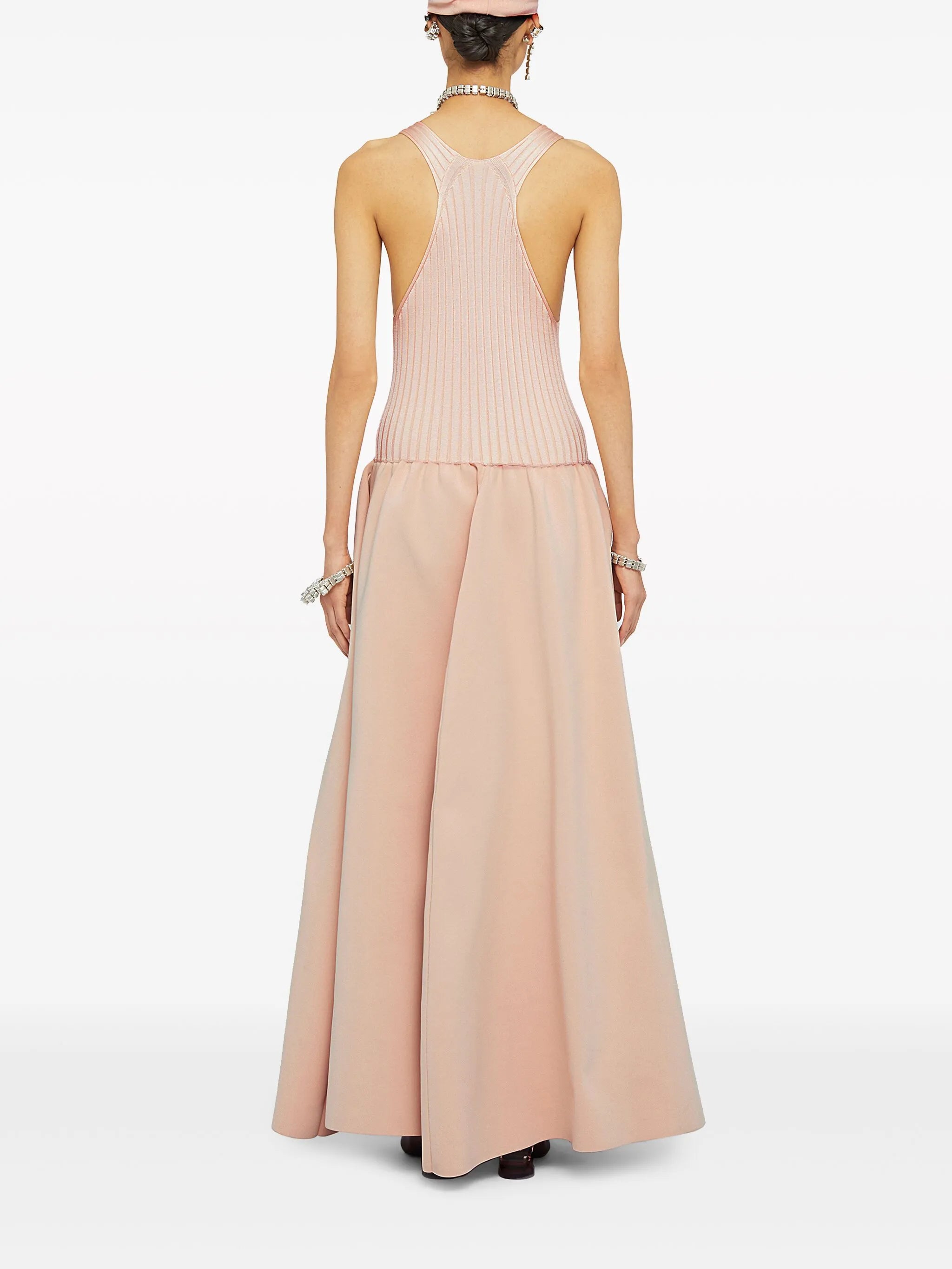 drop-waist full-skirt dress