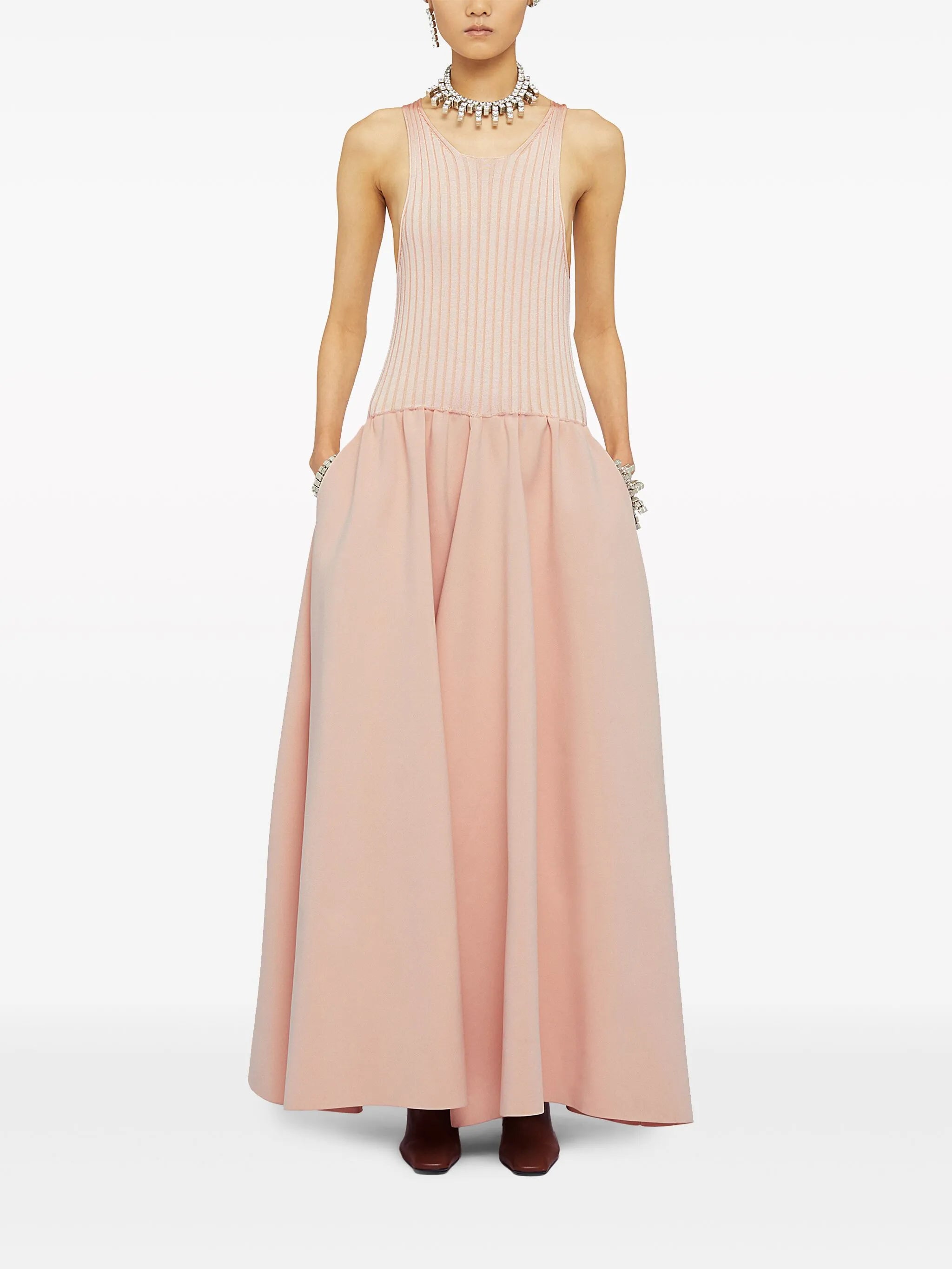 drop-waist full-skirt dress