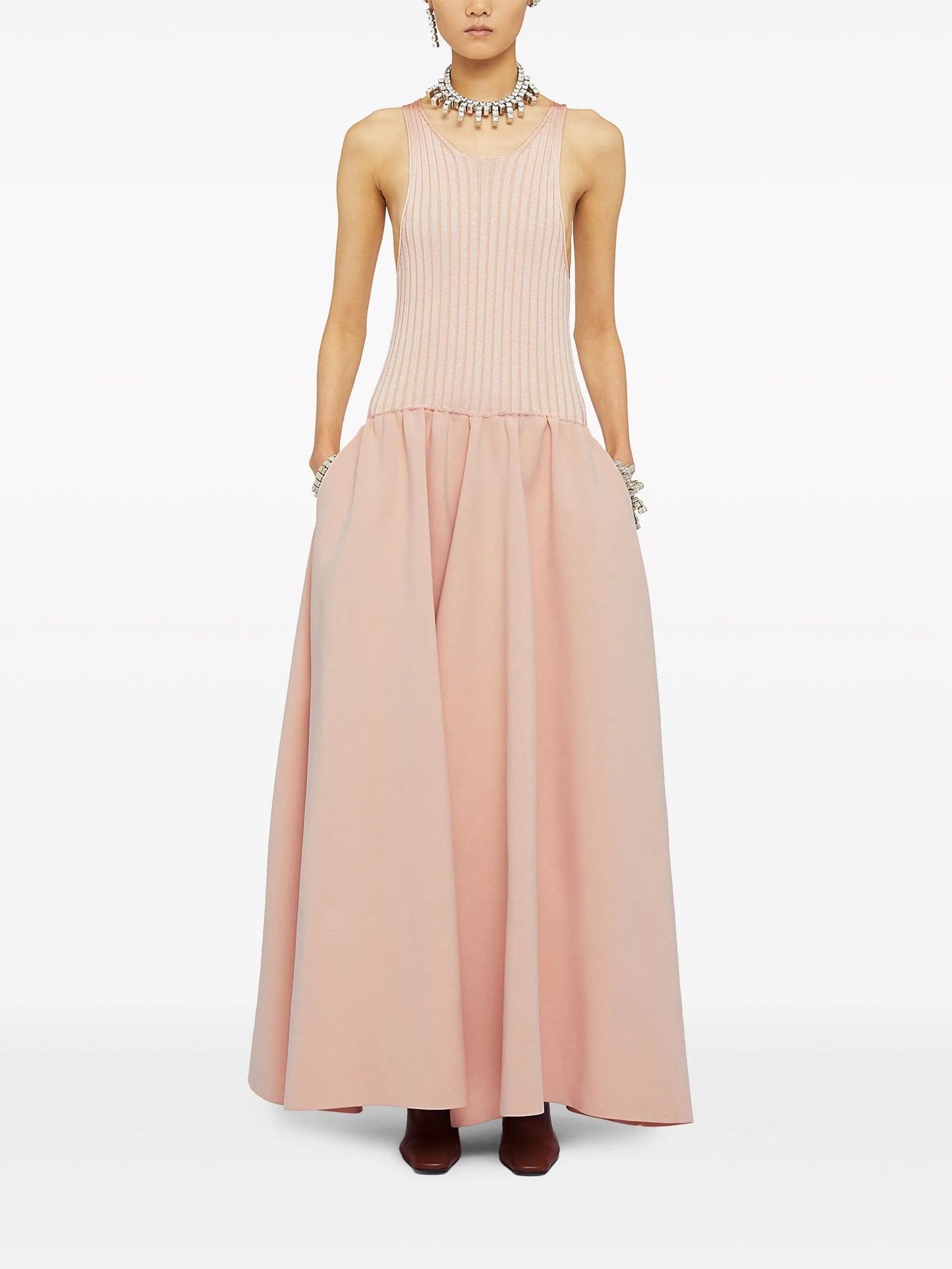 drop-waist full-skirt dress