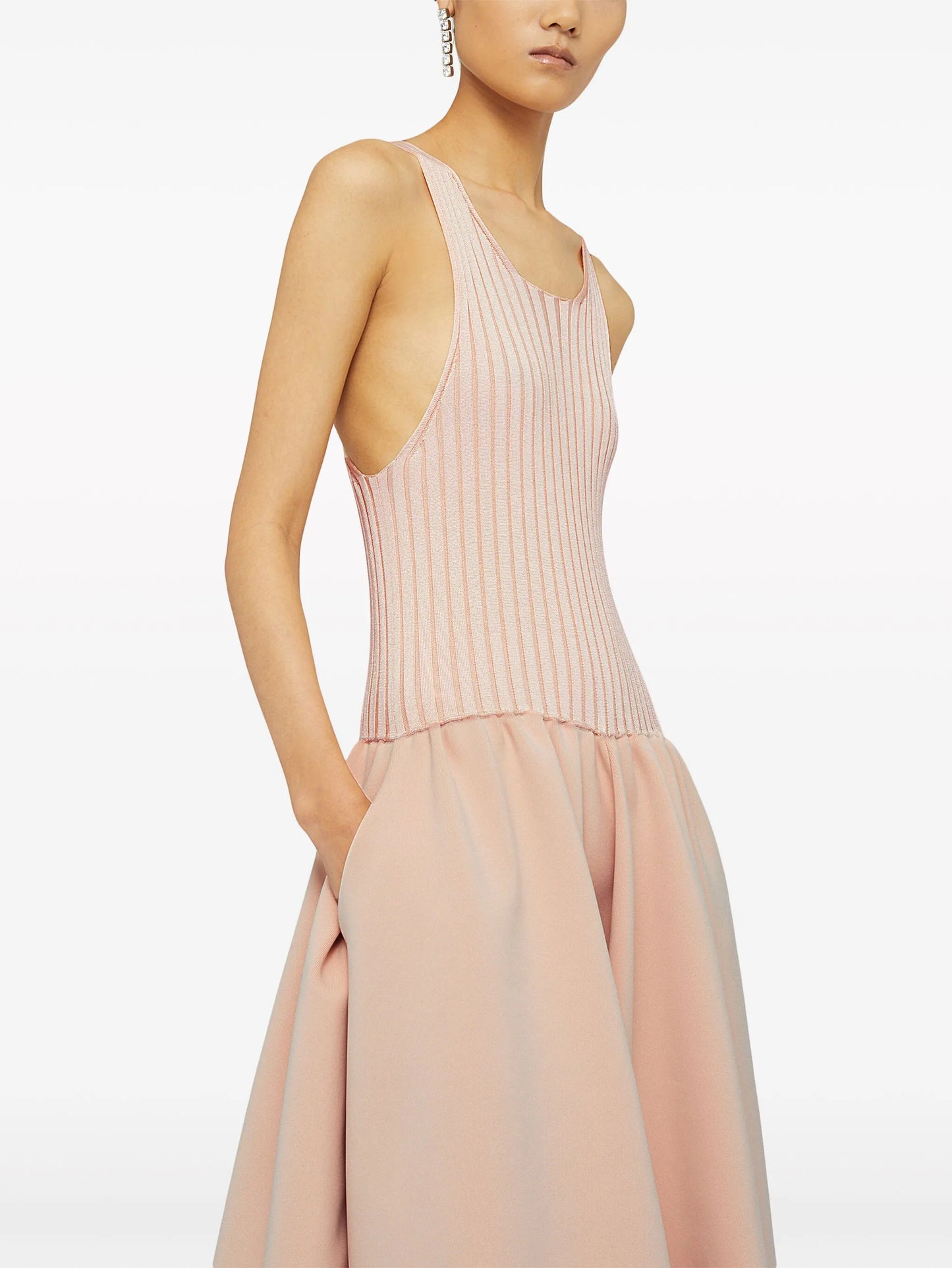 drop-waist full-skirt dress