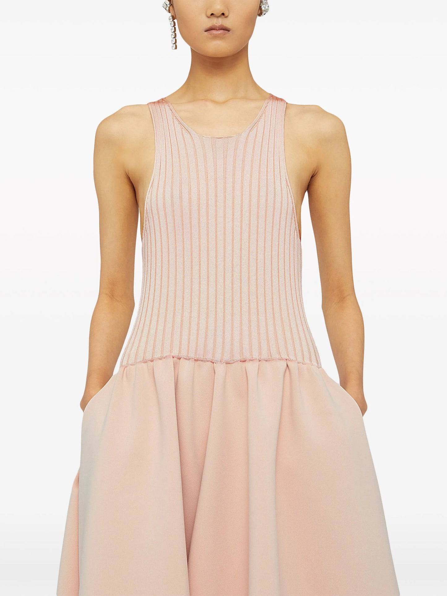drop-waist full-skirt dress