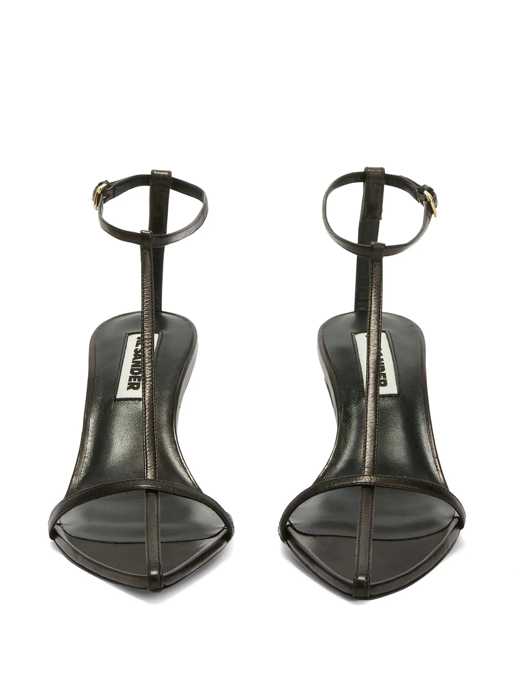 high leather sandals