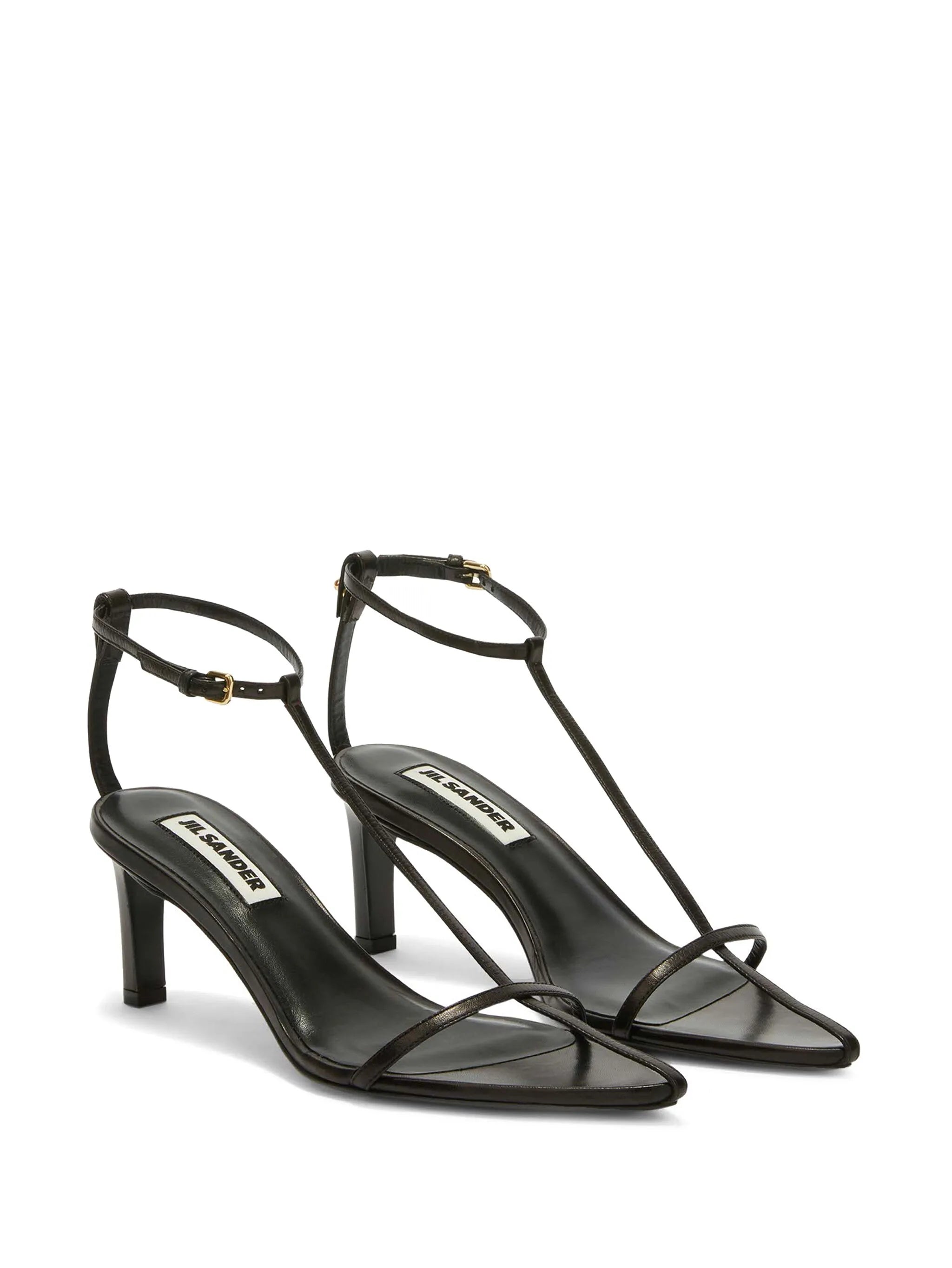 high leather sandals