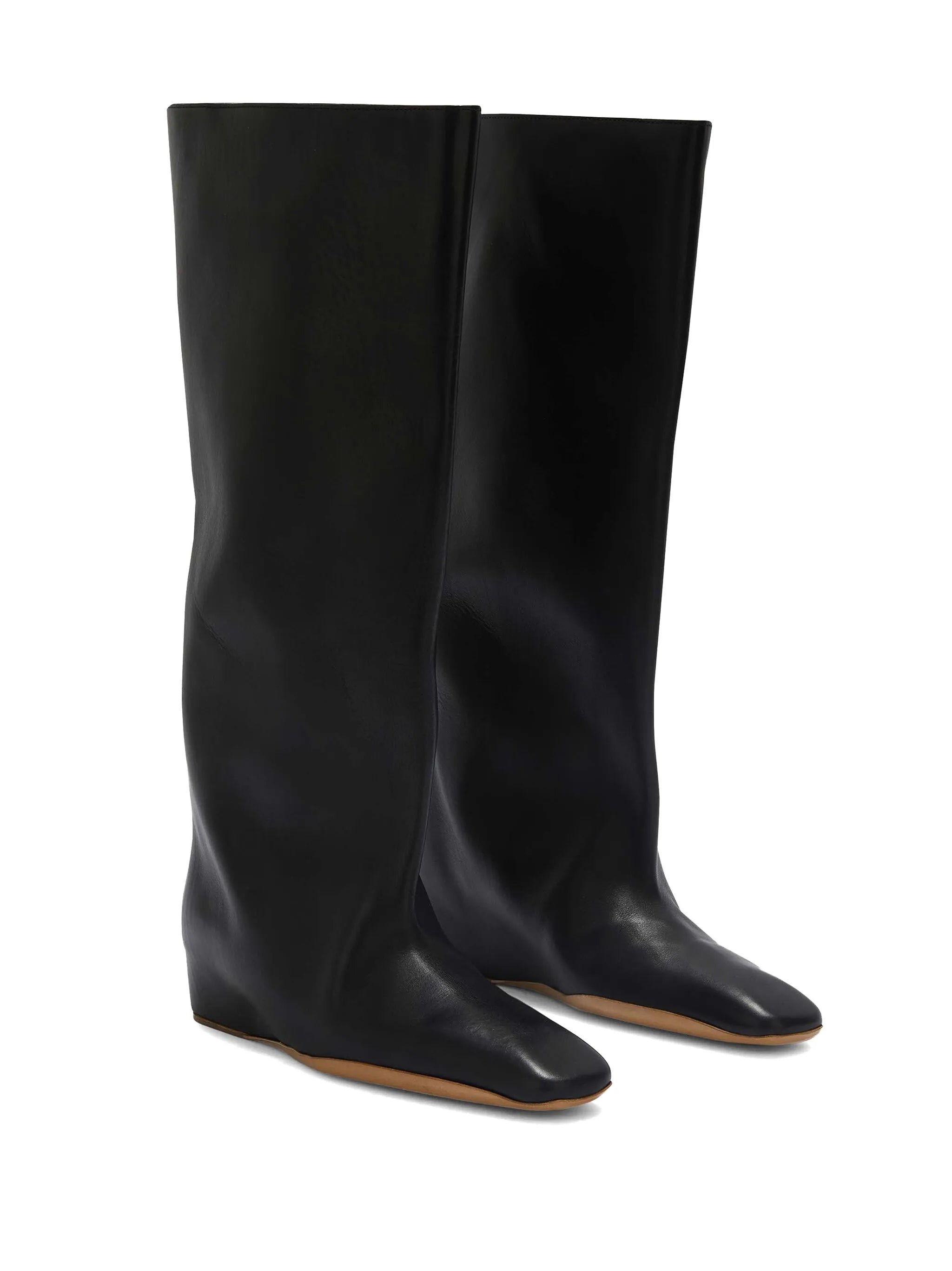 leather knee boots