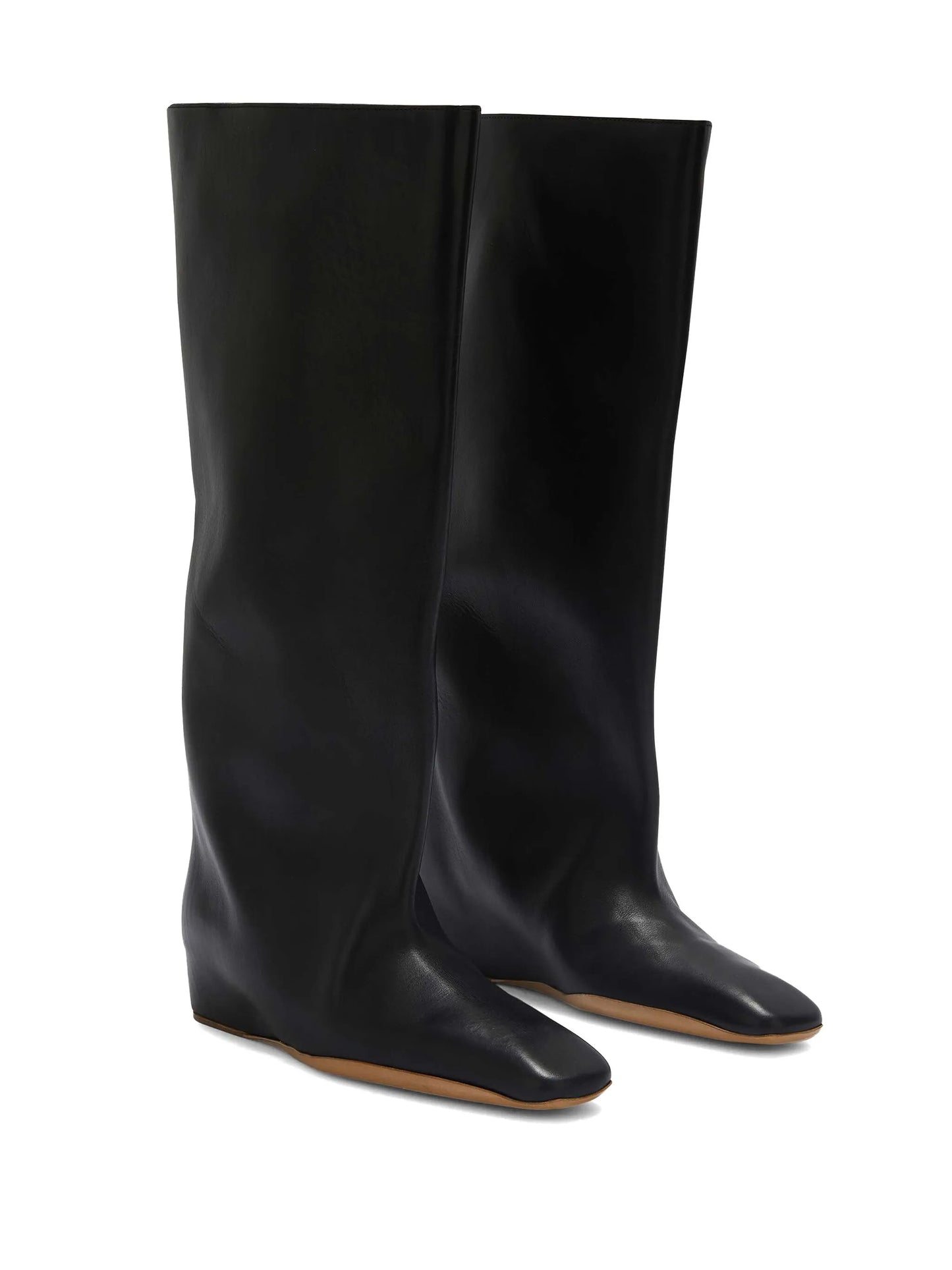 leather knee boots