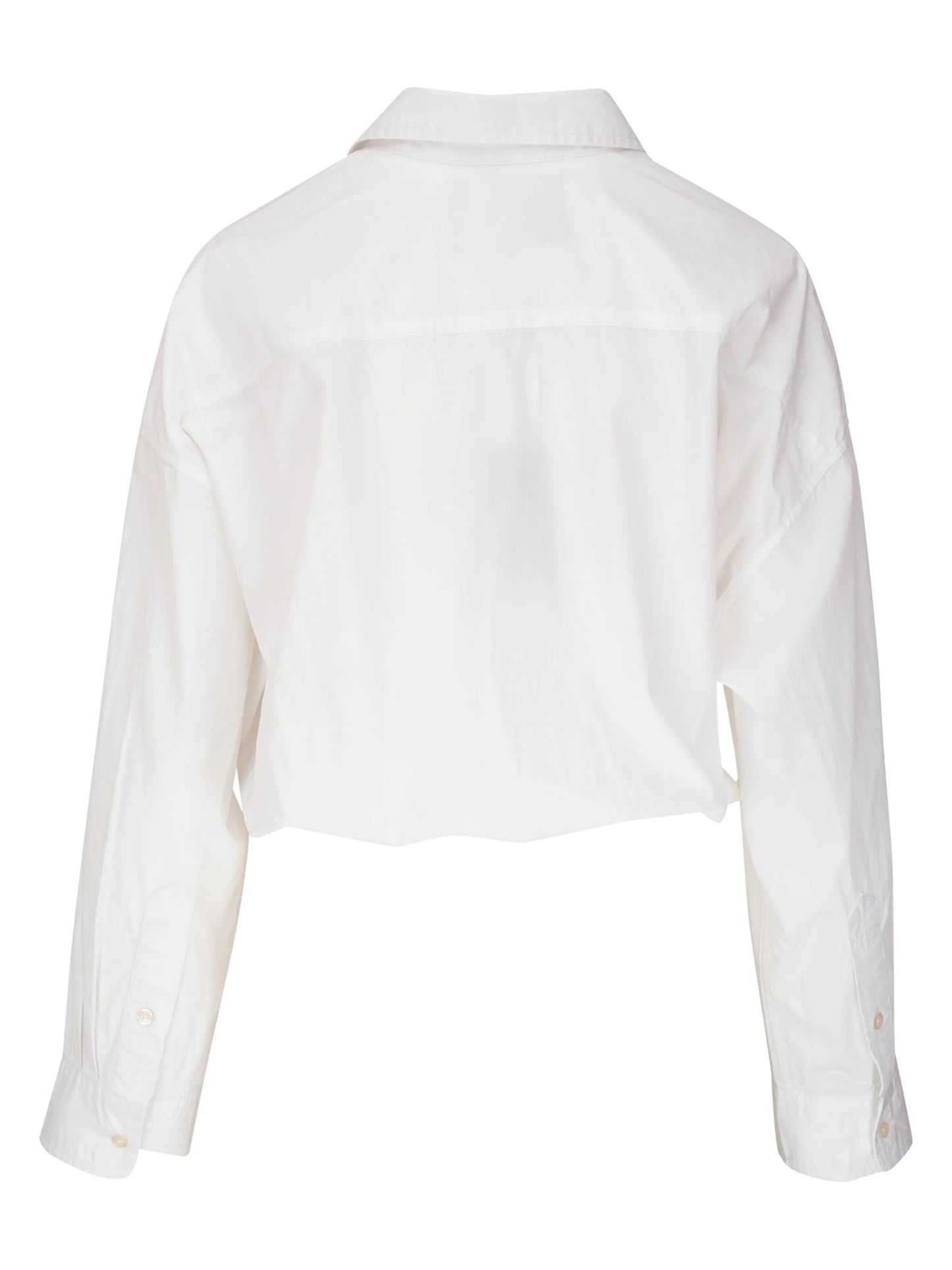cropped cotton shirt