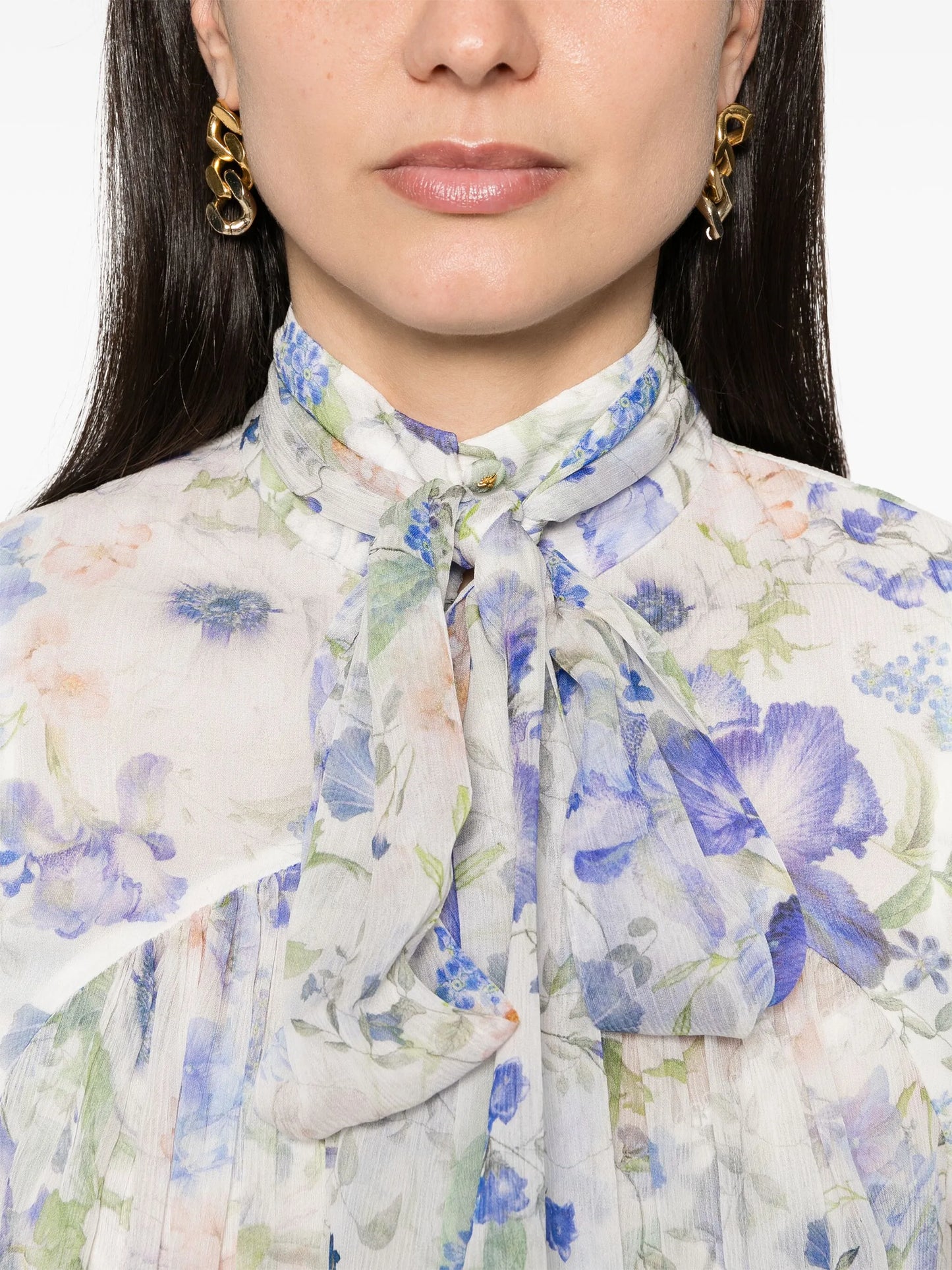 Natura floral-print blouse