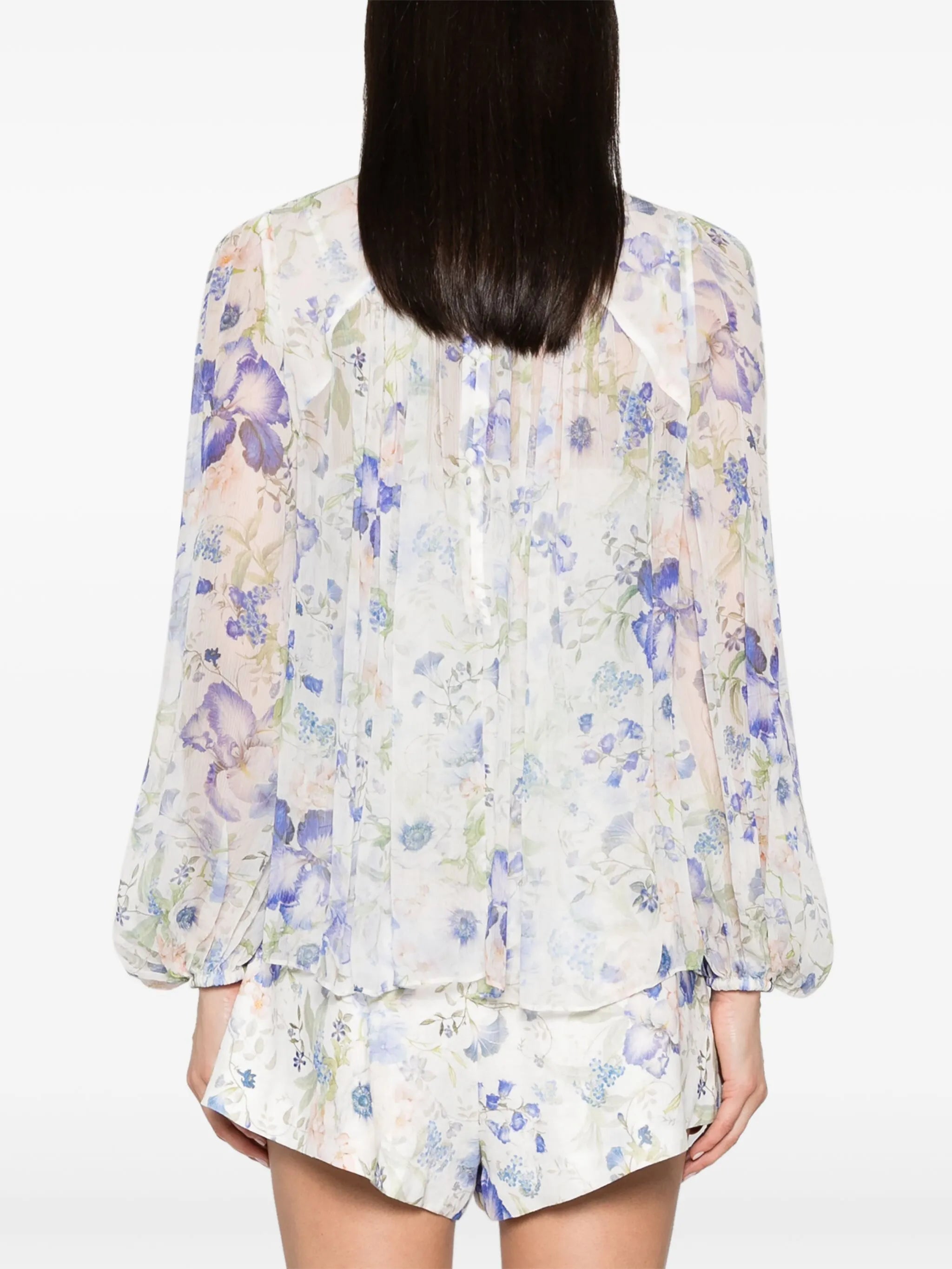 Natura floral-print blouse