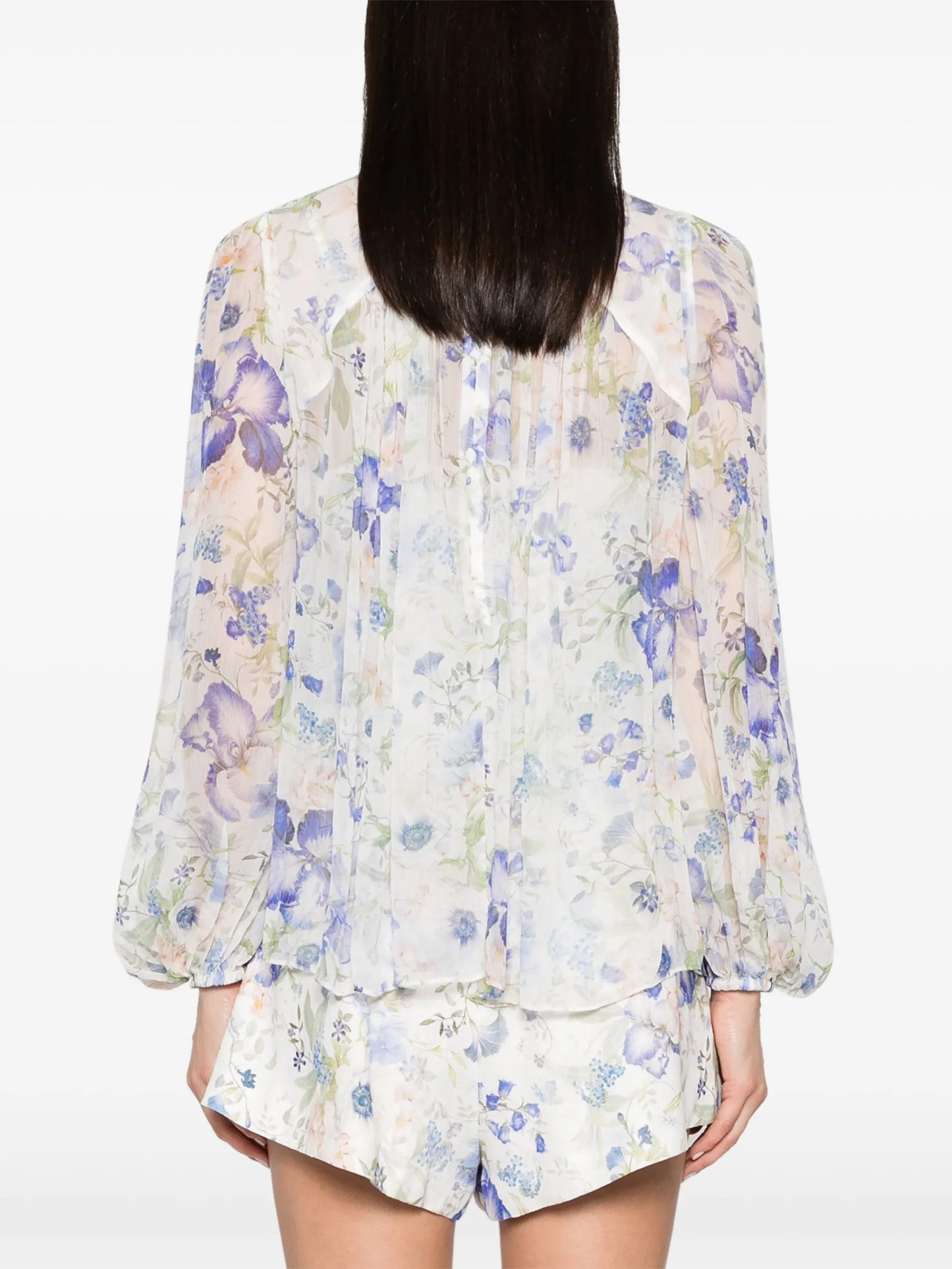 Natura floral-print blouse
